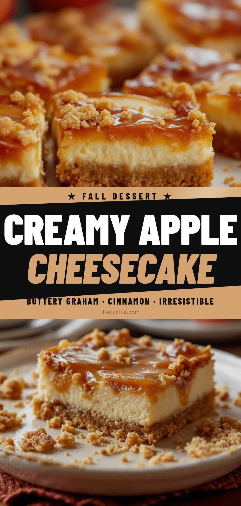 apple cheesecake bars recipe