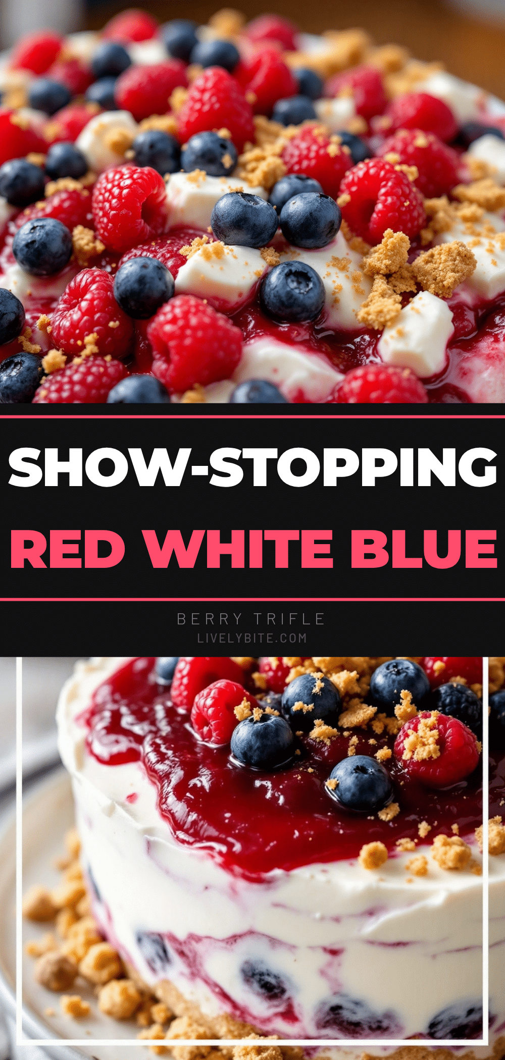 best easy red white and blue berry trifle recipe