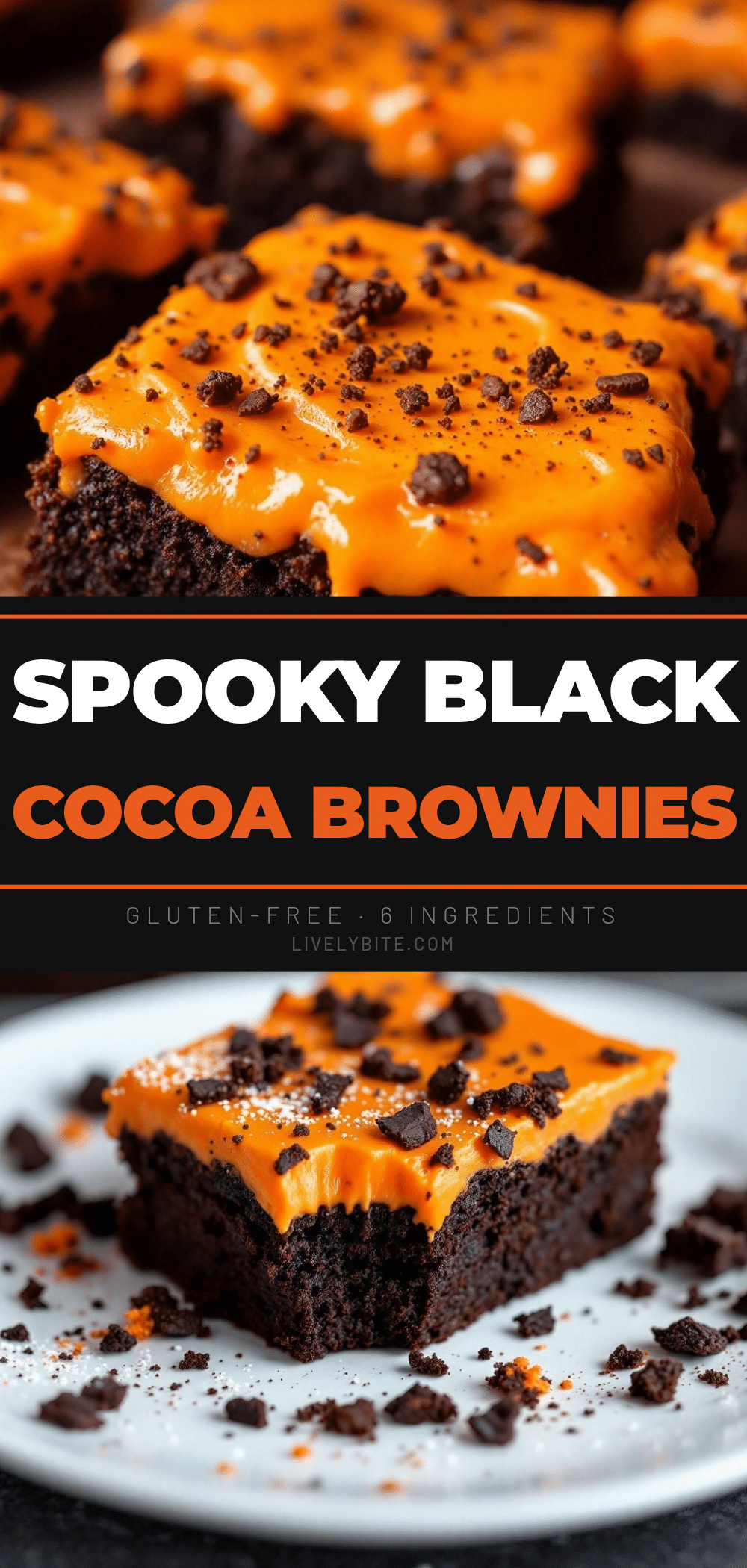 black cocoa halloween brownies recipe