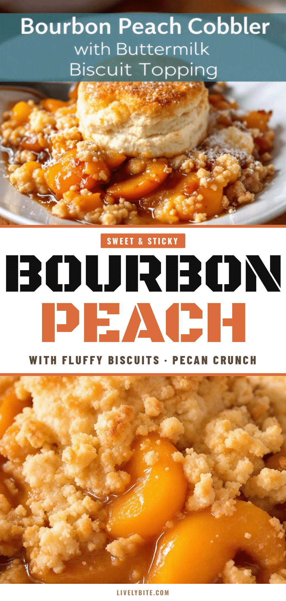 bourbon peach cobbler recipe