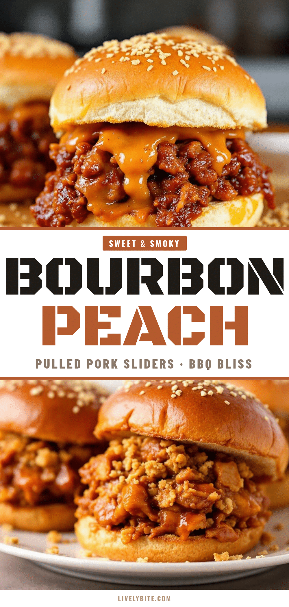 bourbon peach pulled pork sliders recipe