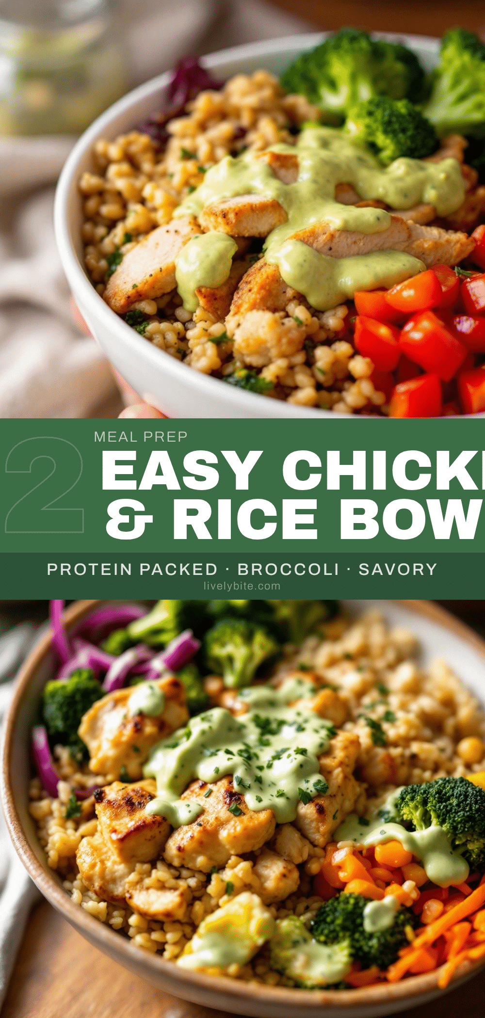 chicken and rice meal prep bowls recipe