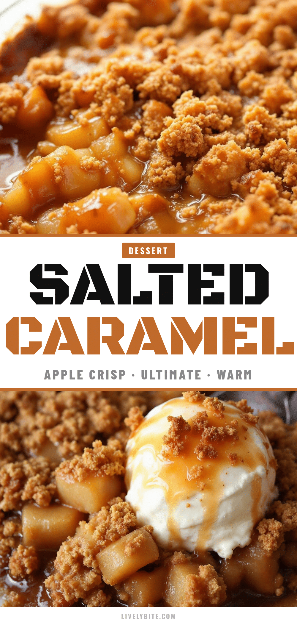 cozy salted caramel apple crisp for two recipe