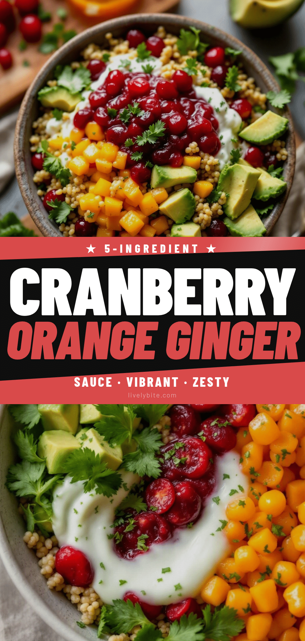 cranberry orange sauce with fresh ginger recipe