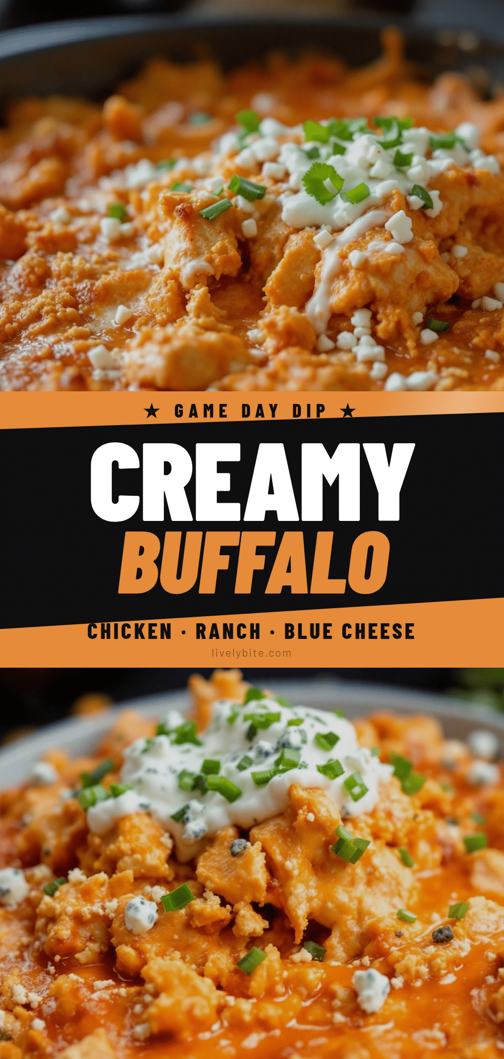 creamy buffalo chicken dip recipe