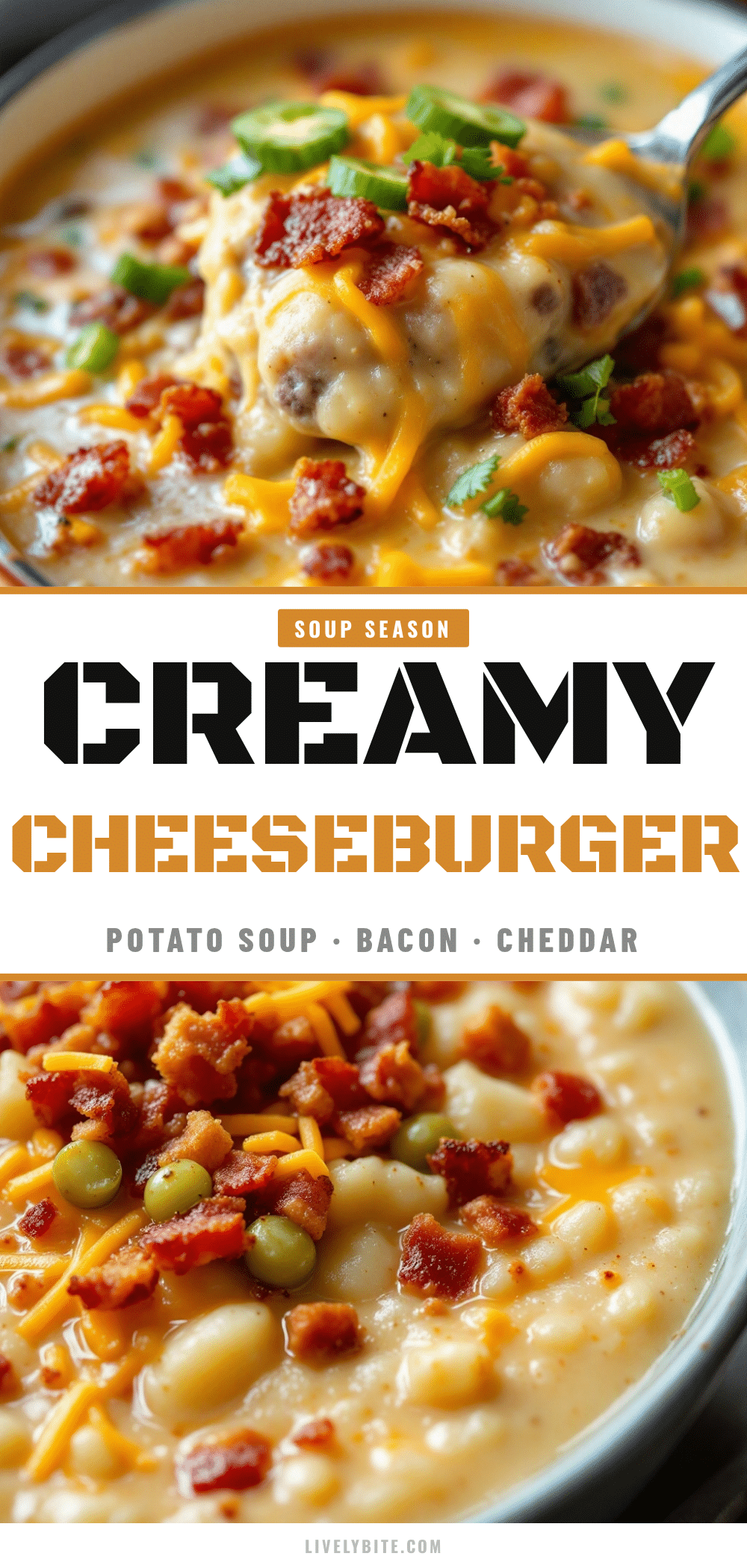 creamy cheeseburger potato soup recipe