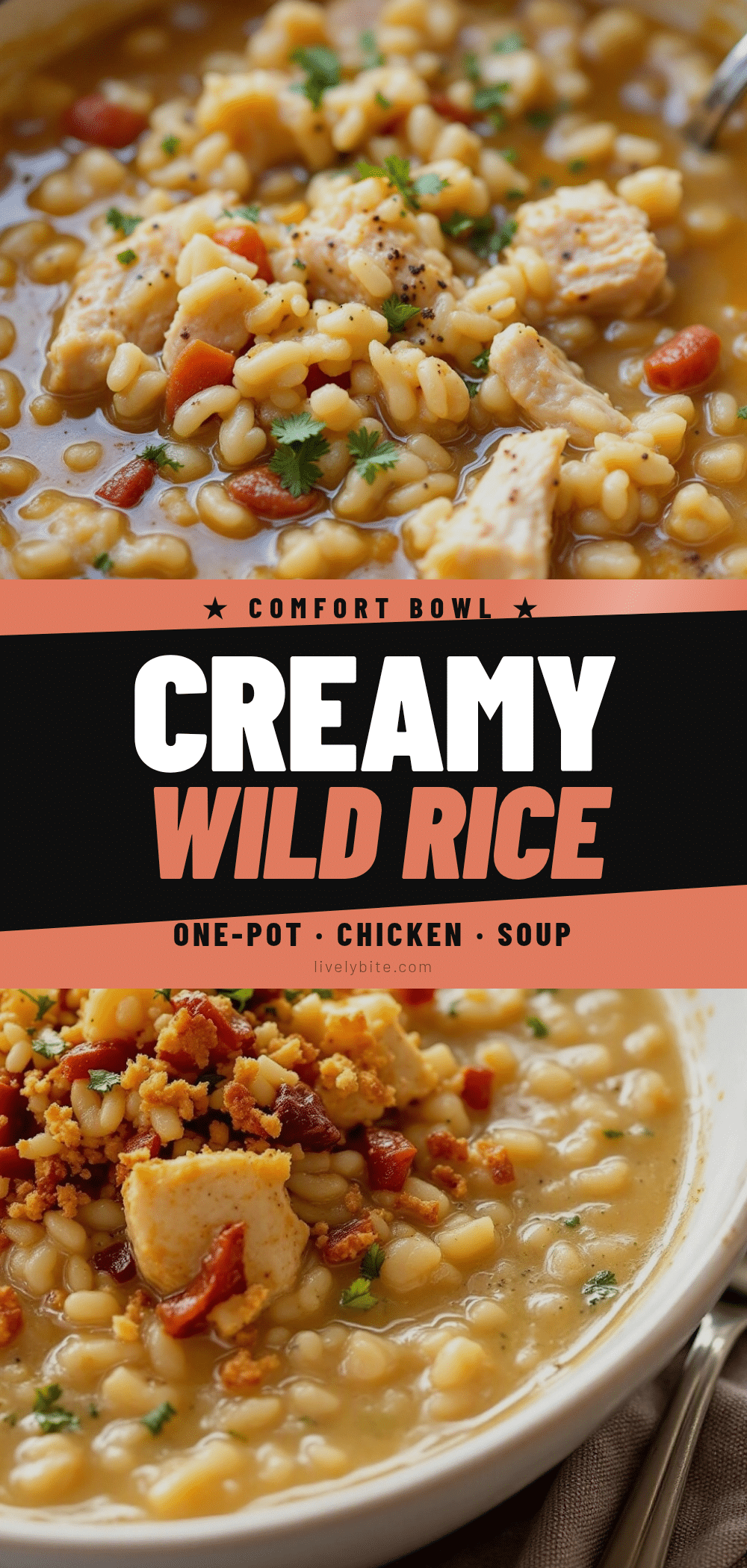 creamy one-pot chicken and wild rice soup recipe
