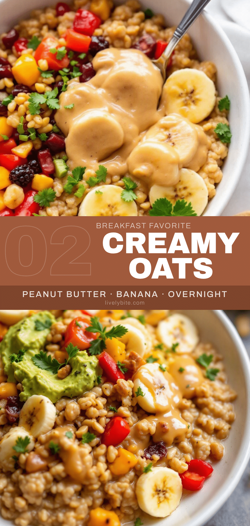creamy overnight peanut butter banana oats recipe