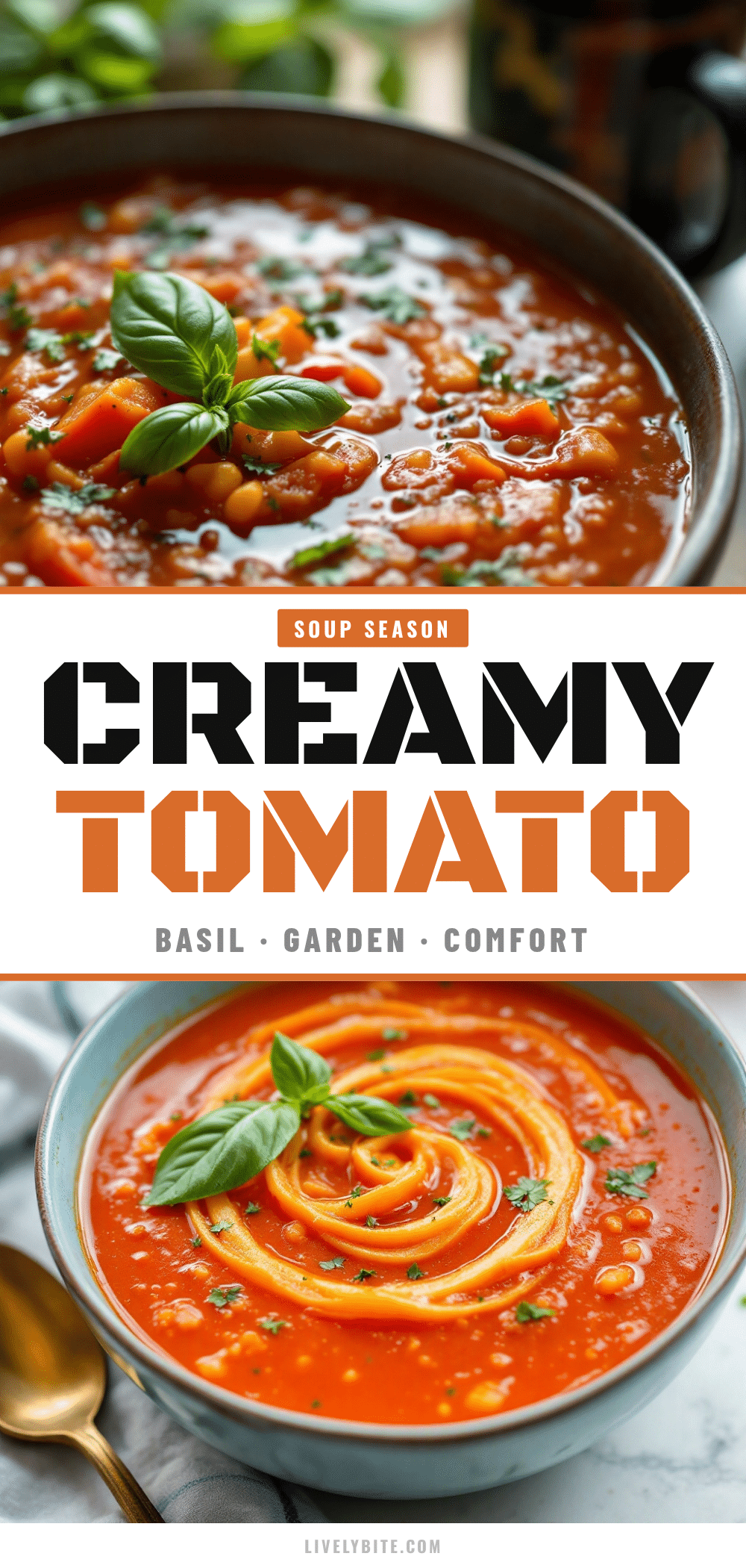 creamy tomato basil soup recipe