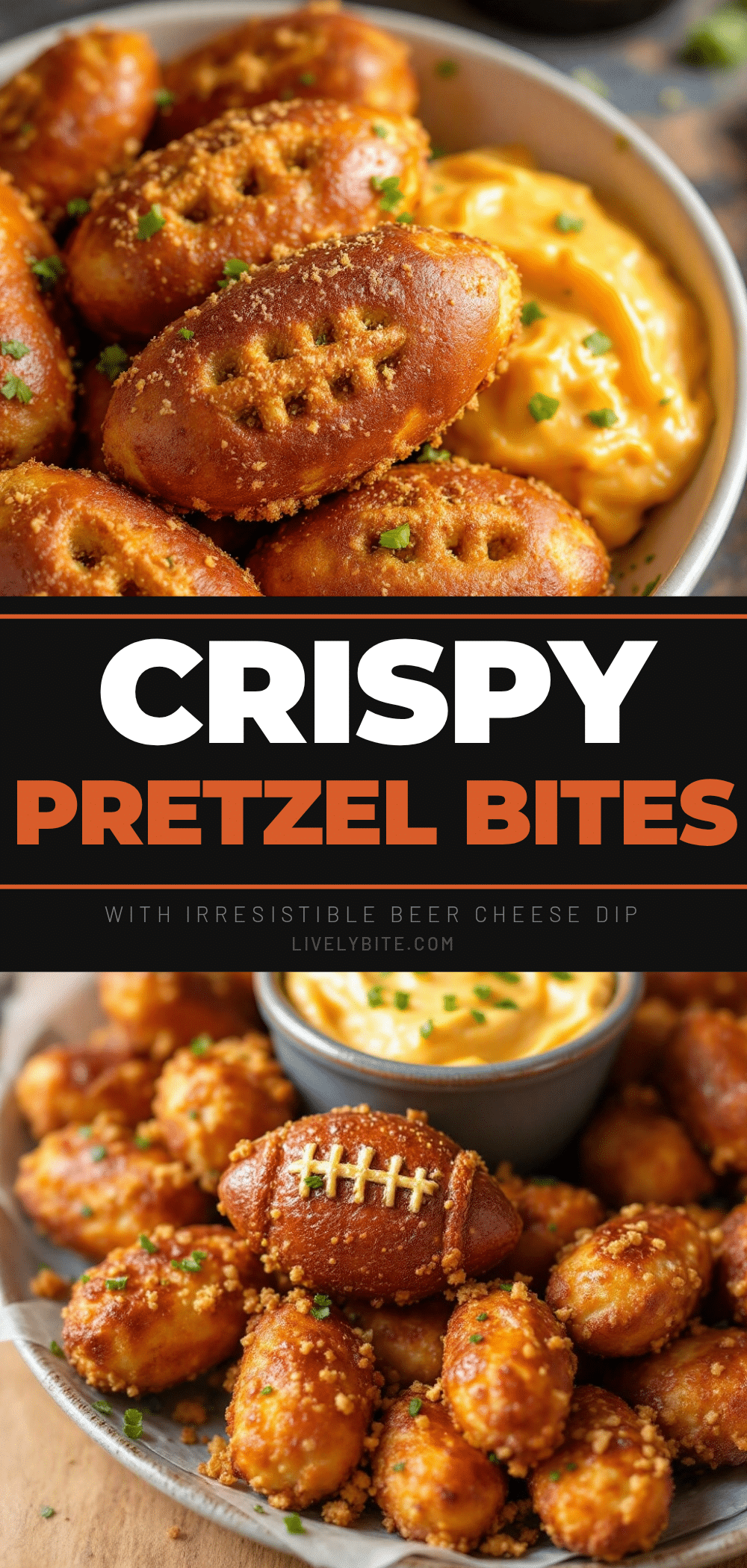 crispy football pretzel bites recipe