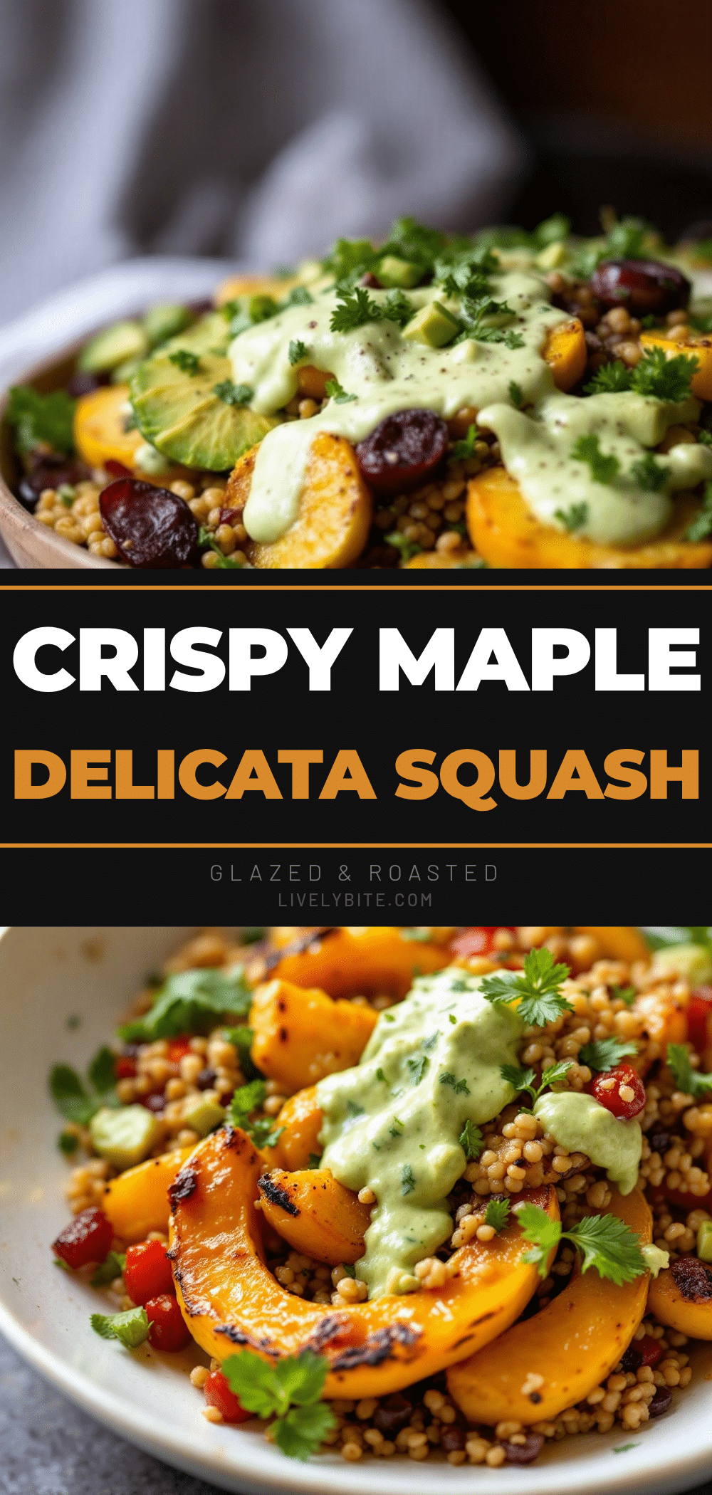 crispy maple glazed delicata squash recipe