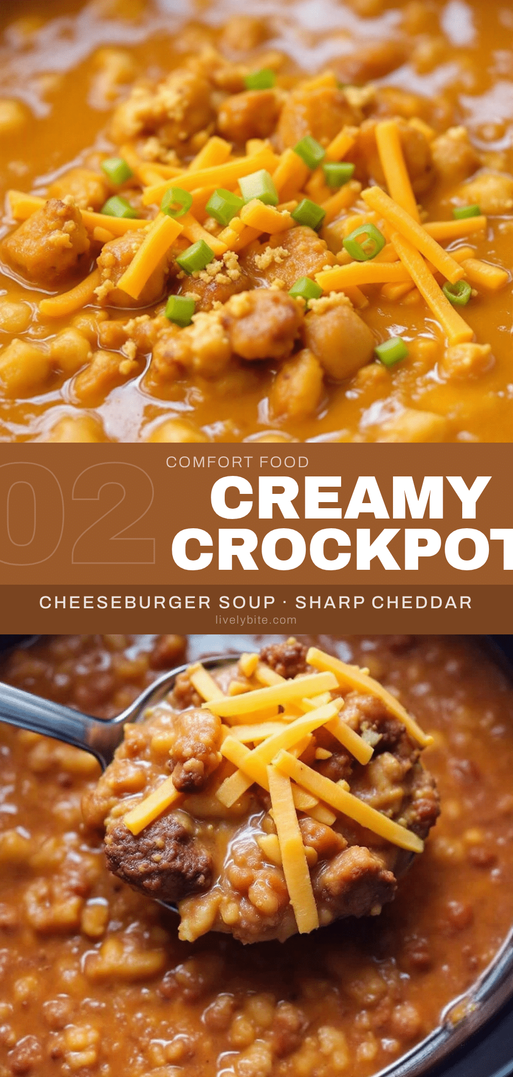 crockpot cheeseburger soup recipe