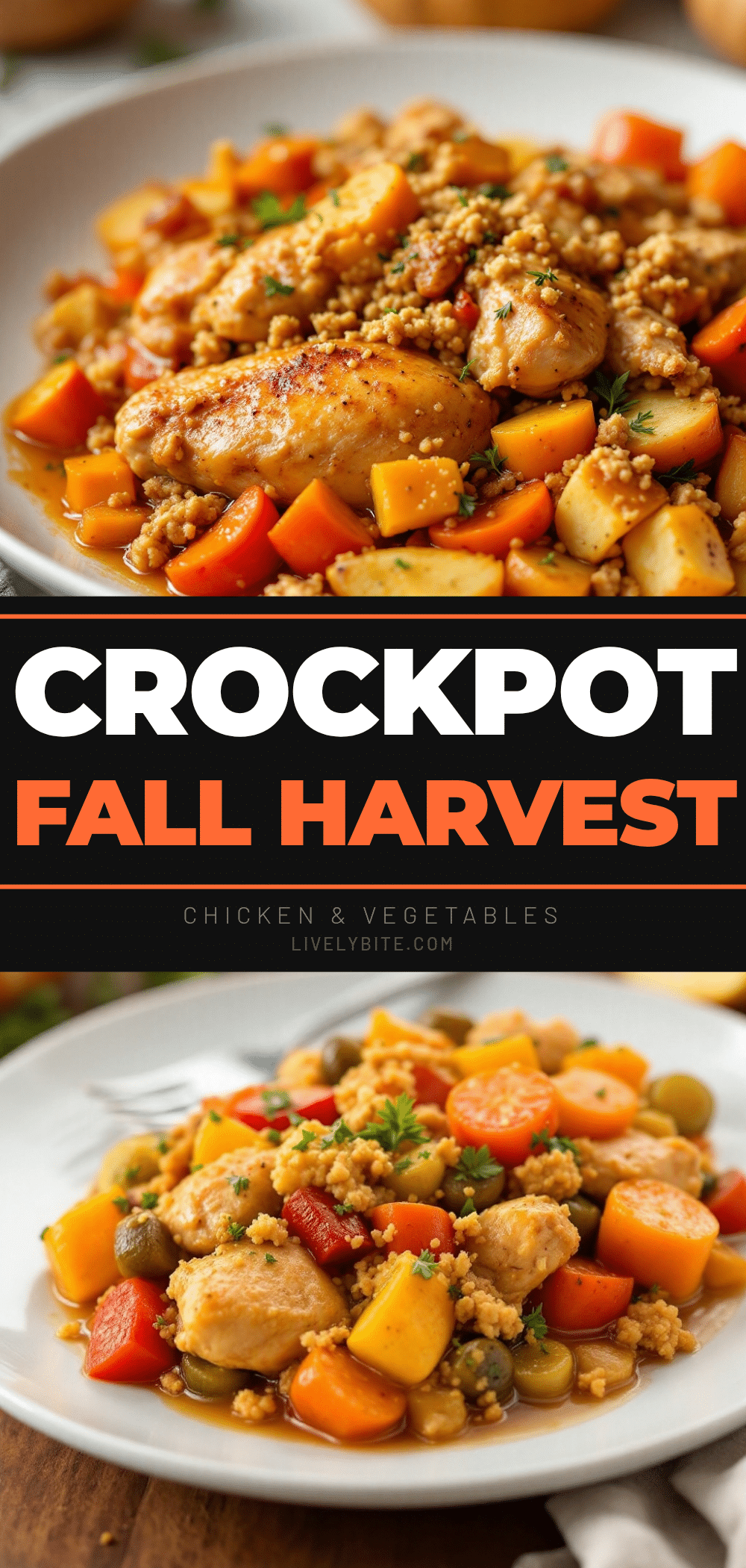 Crockpot Fall Harvest Chicken recipe