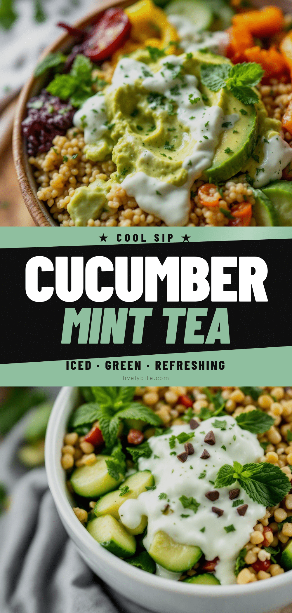 cucumber mint green tea cooler recipe