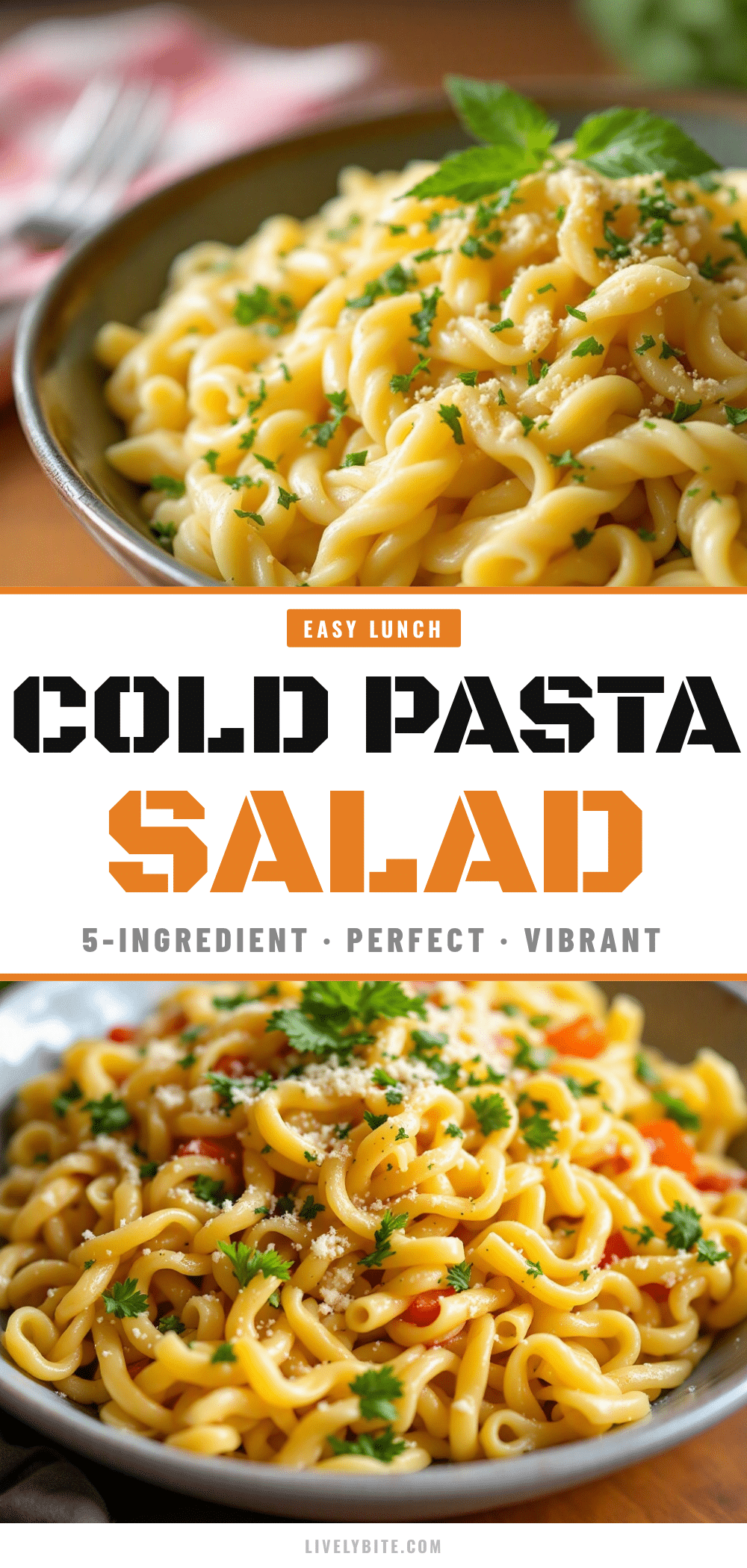 easy 5-ingredient cold pasta salad for school lunches recipe