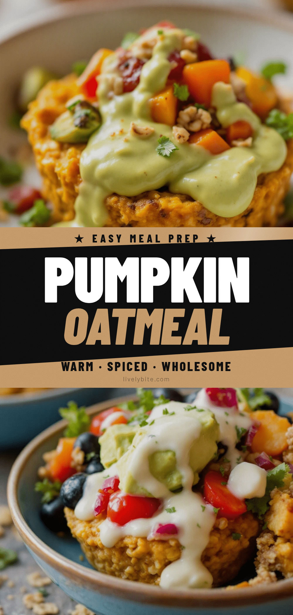 easy baked pumpkin oatmeal cups for meal prep recipe