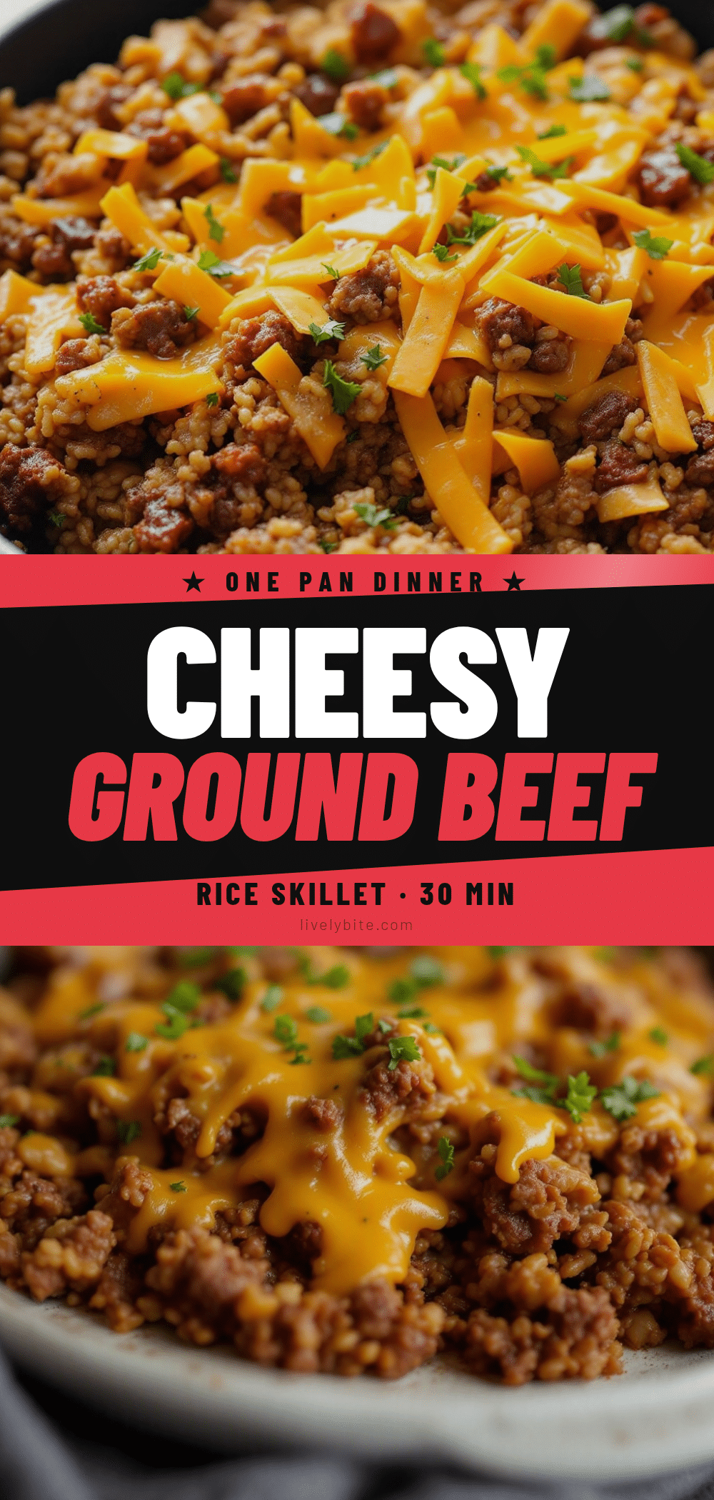 easy cheesy ground beef and rice skillet recipe