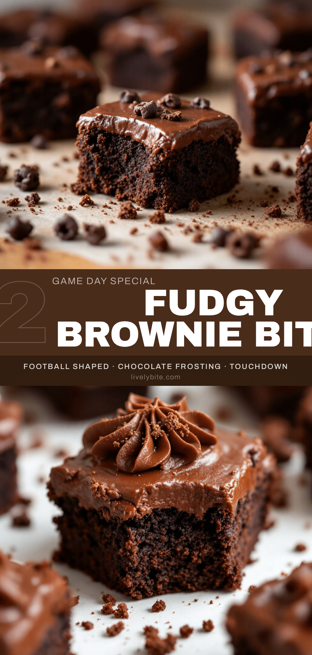 football brownie bites recipe