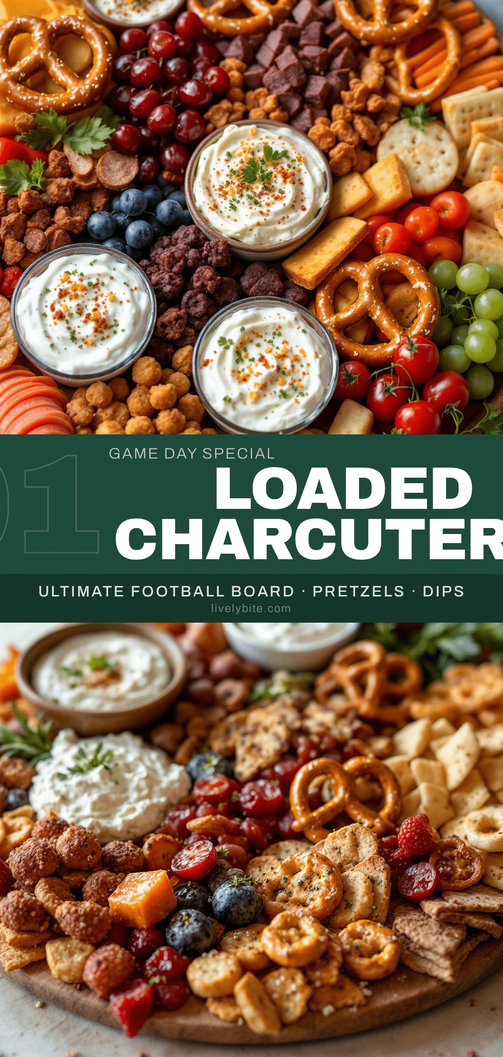 football charcuterie board recipe