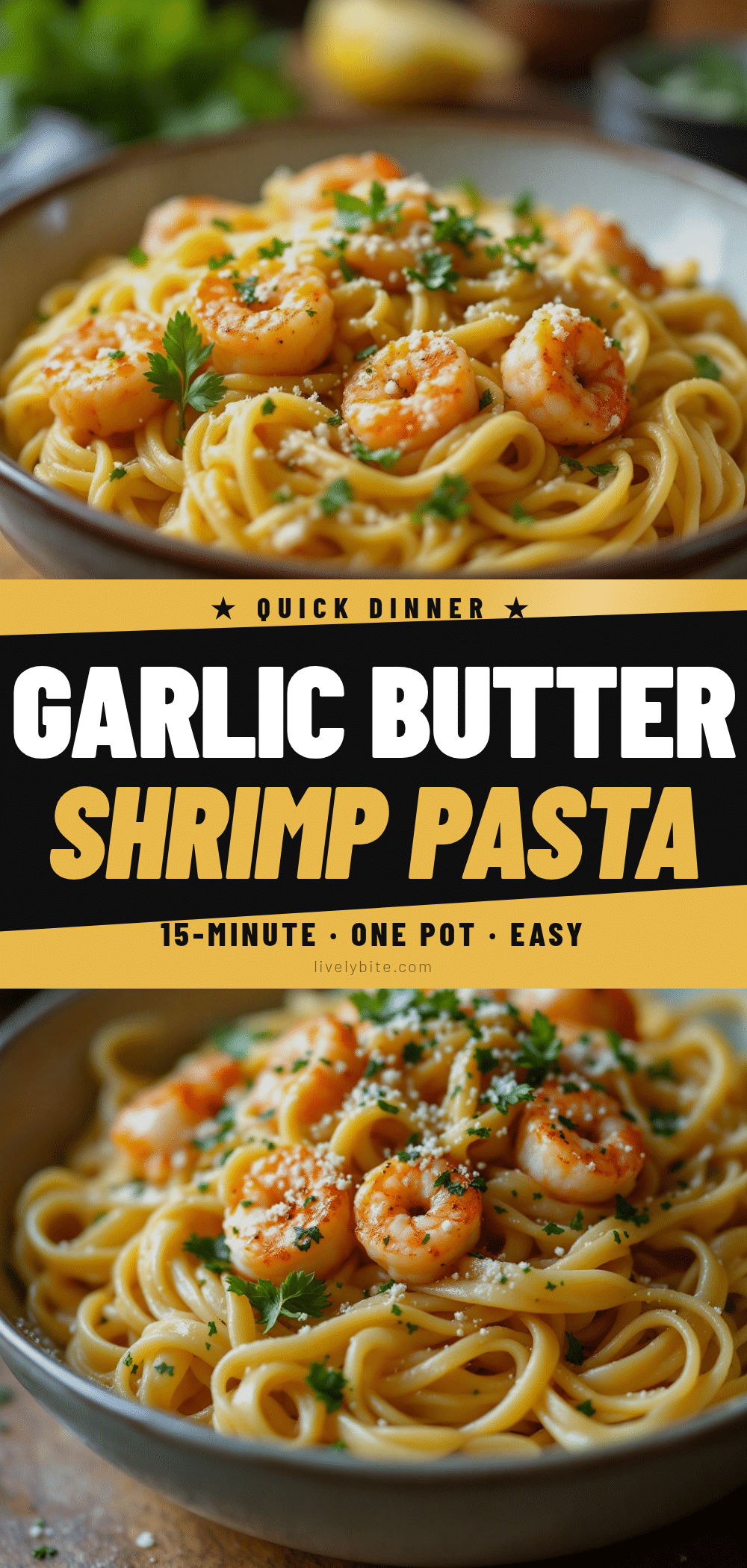 garlic butter shrimp pasta recipe