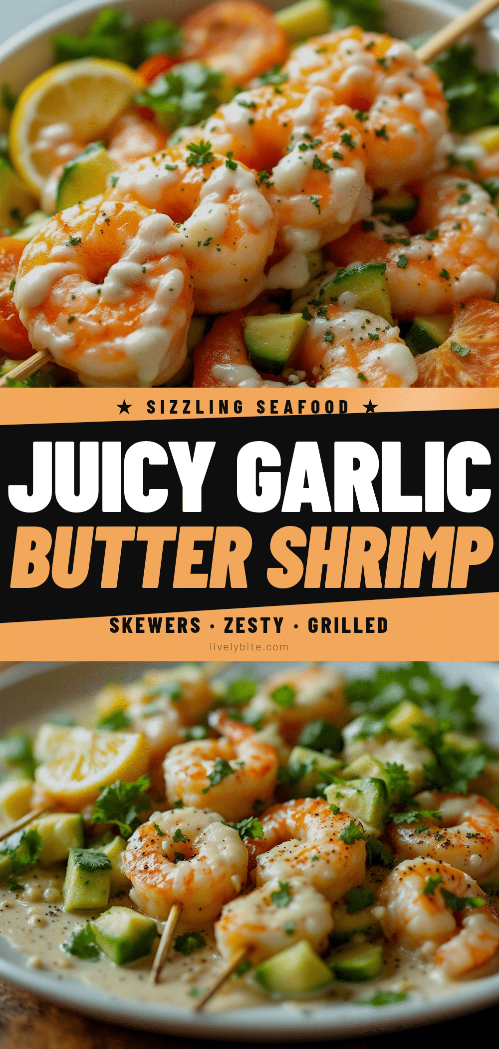 garlic butter shrimp skewers recipe