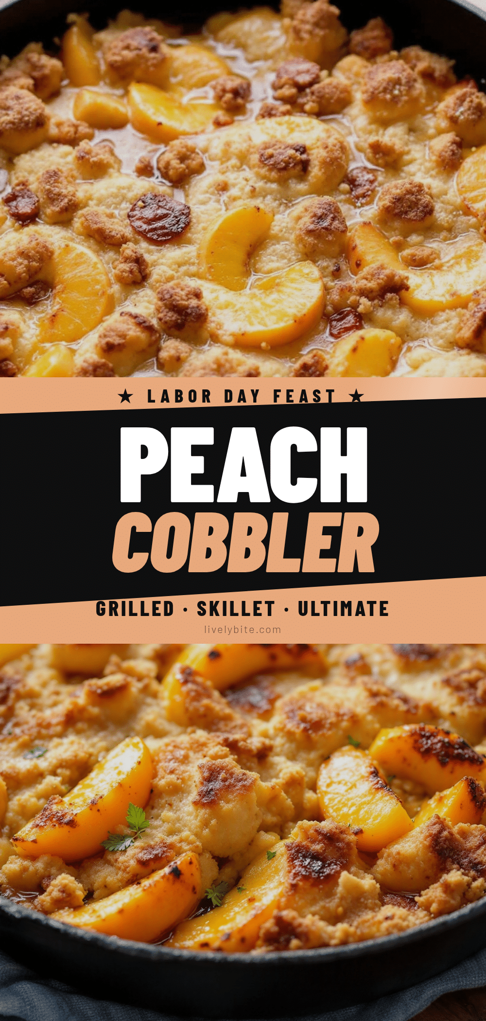 grilled peach cobbler recipe
