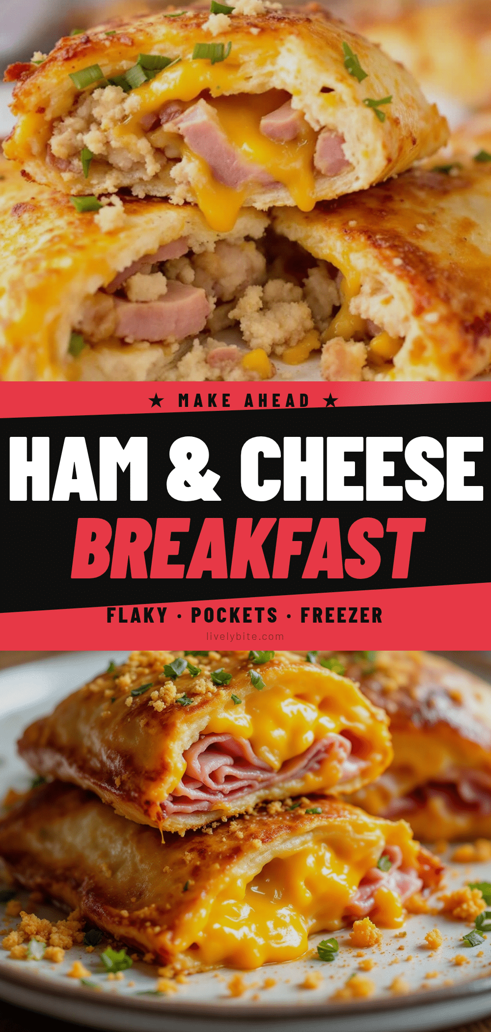ham and cheese breakfast pockets recipe