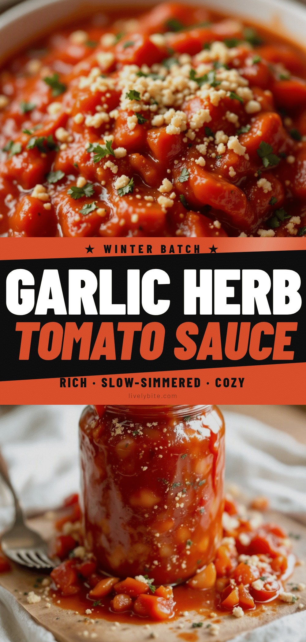 homemade garlic herb canned tomato sauce recipe