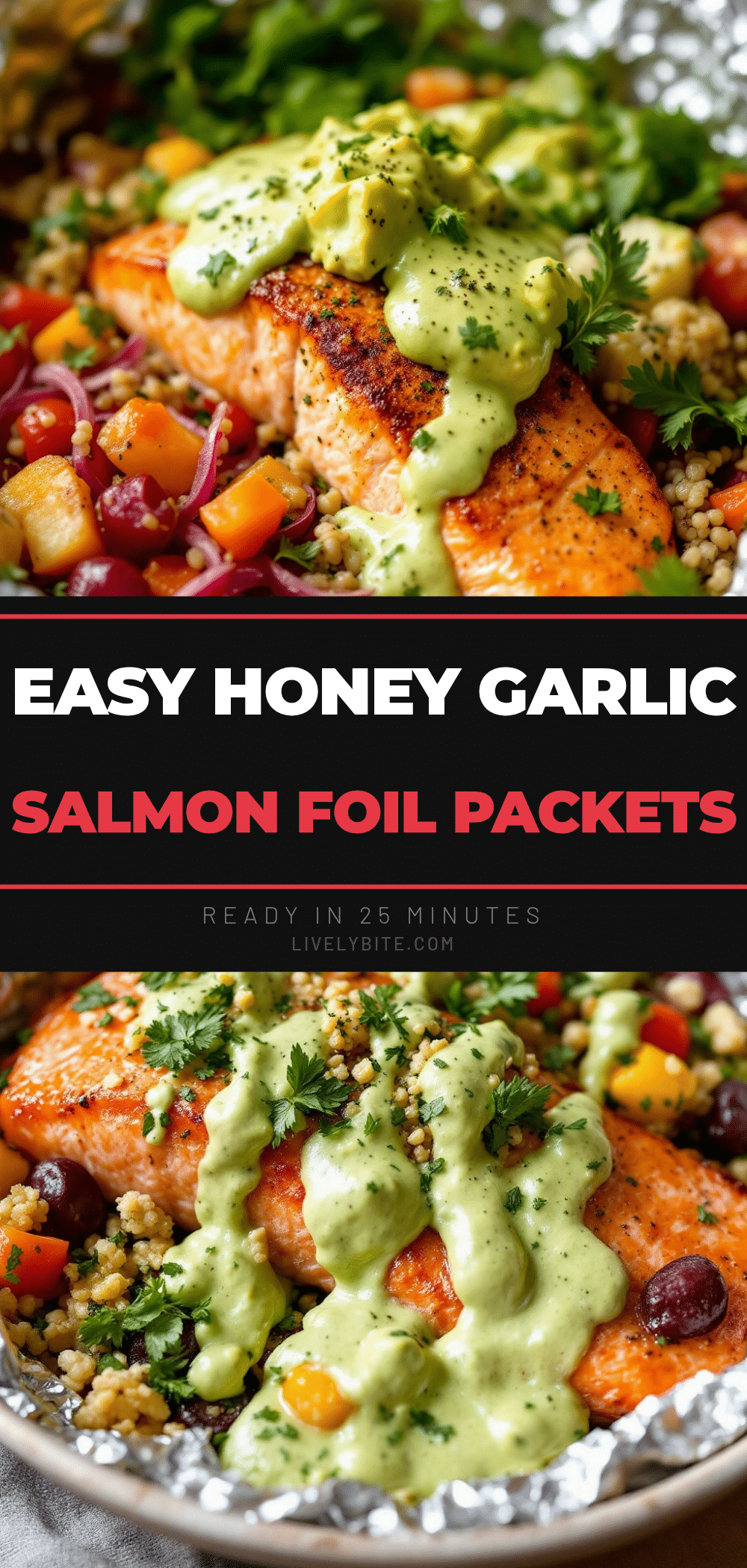 honey garlic salmon foil packets recipe