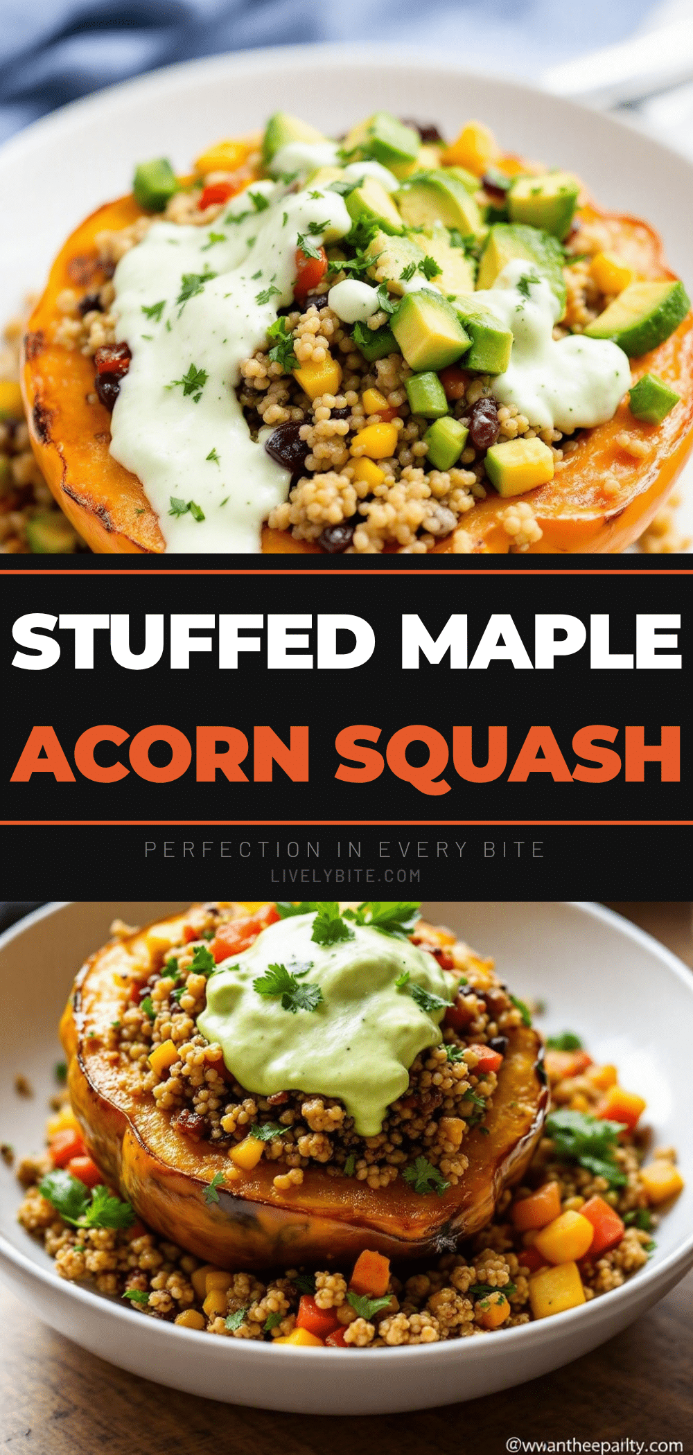 maple-glazed stuffed acorn squash recipe