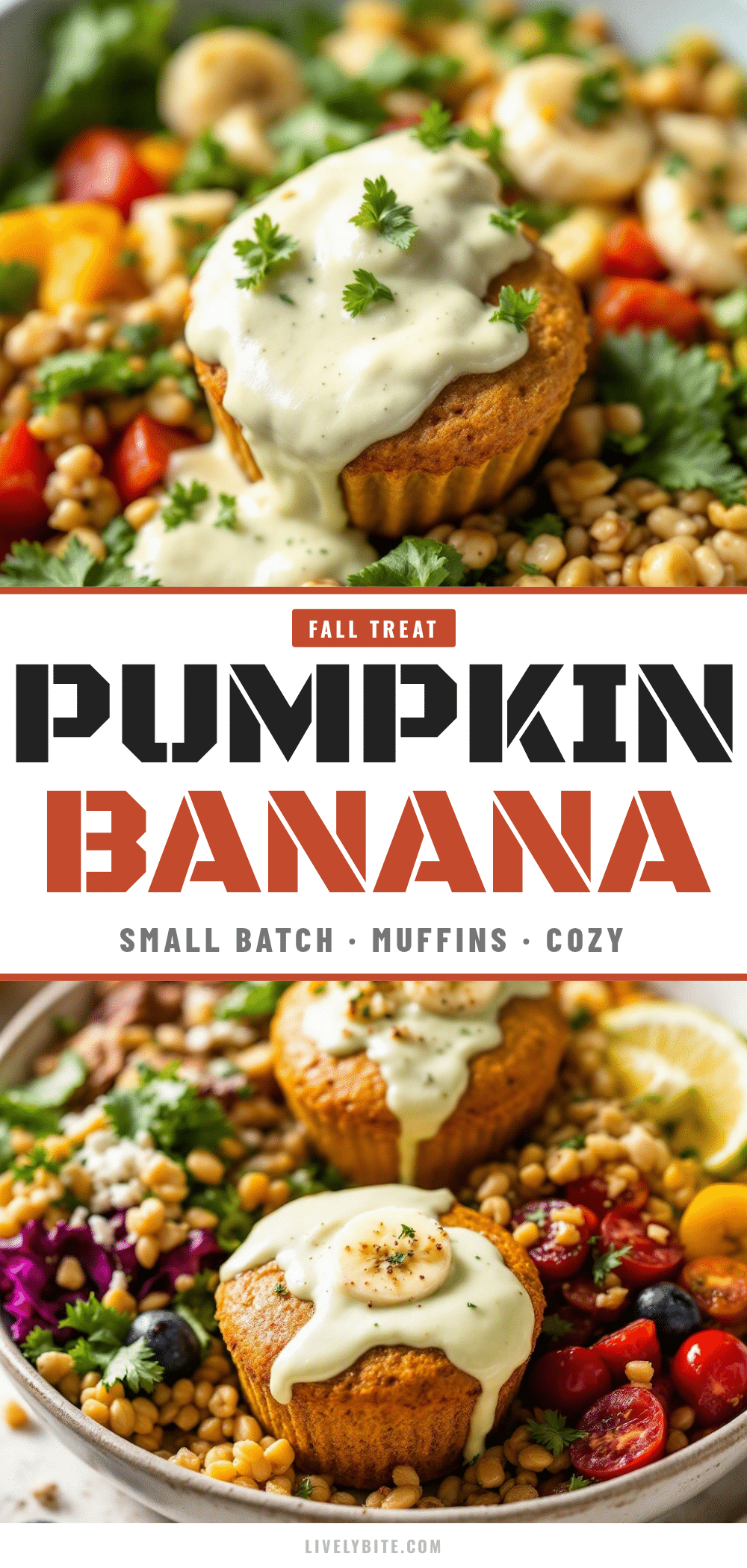 moist small-batch pumpkin banana muffins recipe
