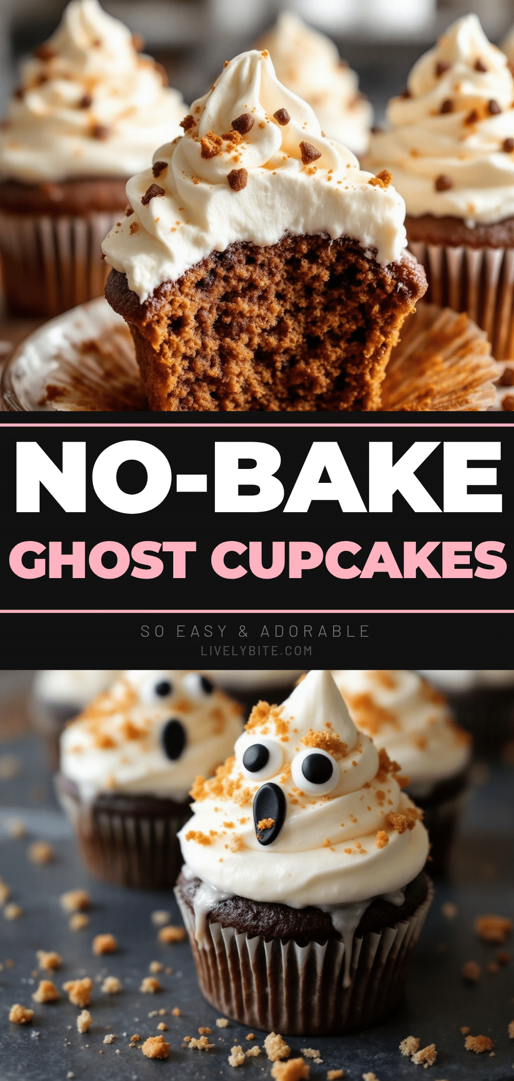 no-bake ghost cupcakes recipe