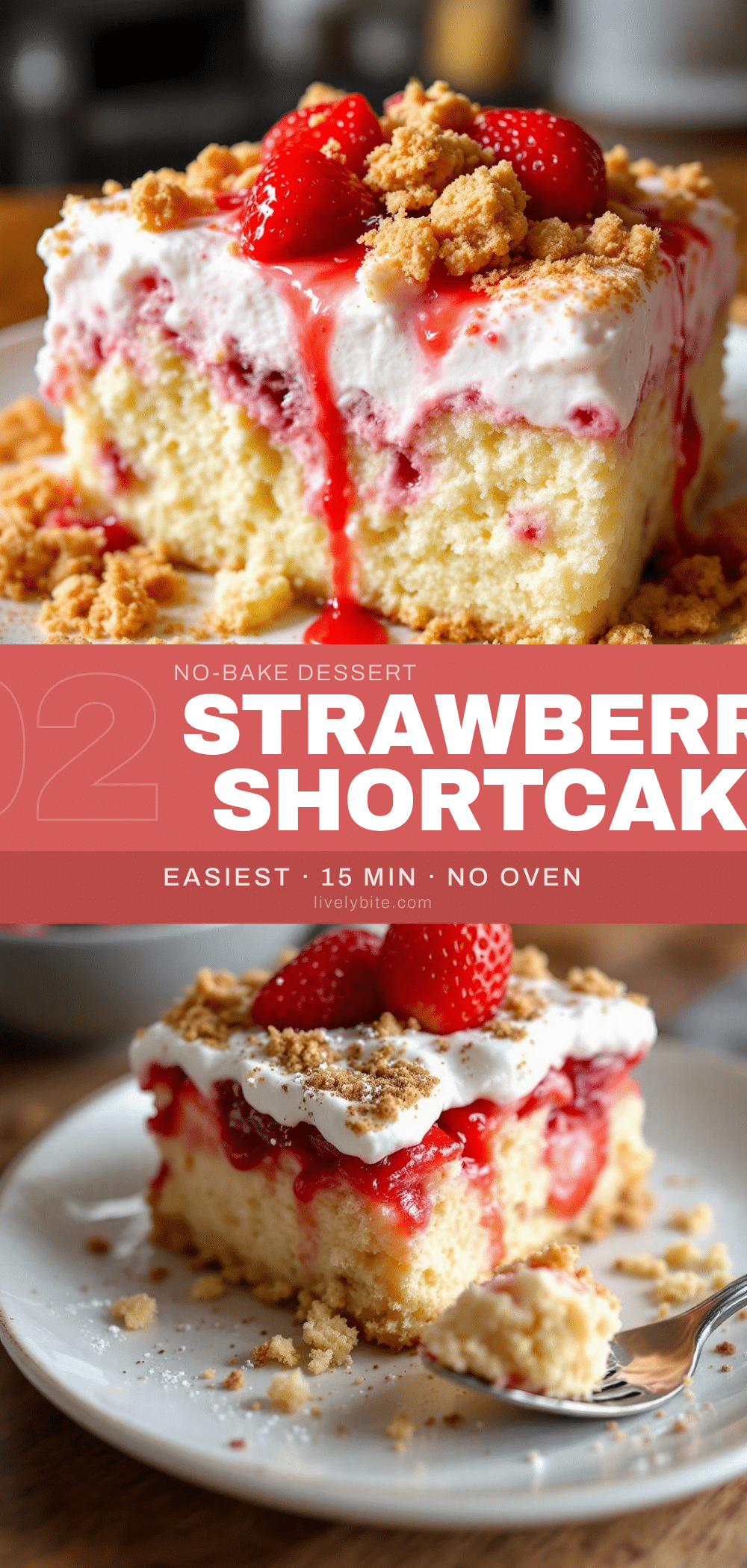no-bake strawberry shortcake icebox cake recipe