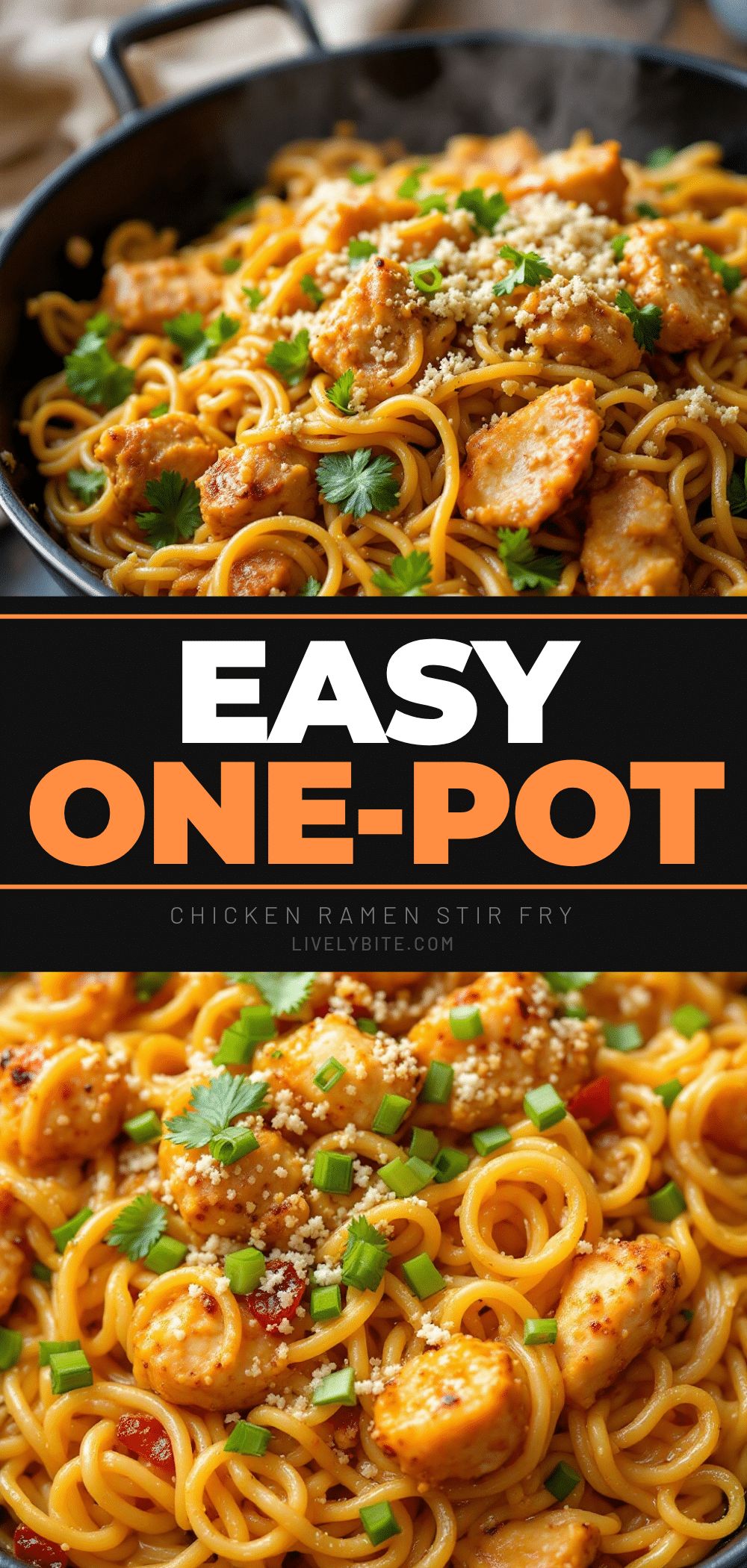 one pot chicken ramen stir fry recipe