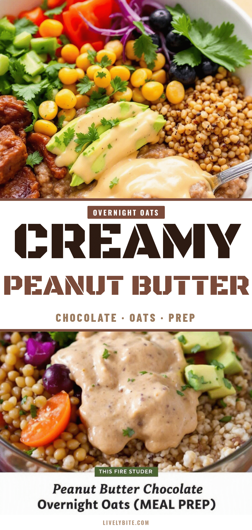 peanut butter chocolate overnight oats recipe