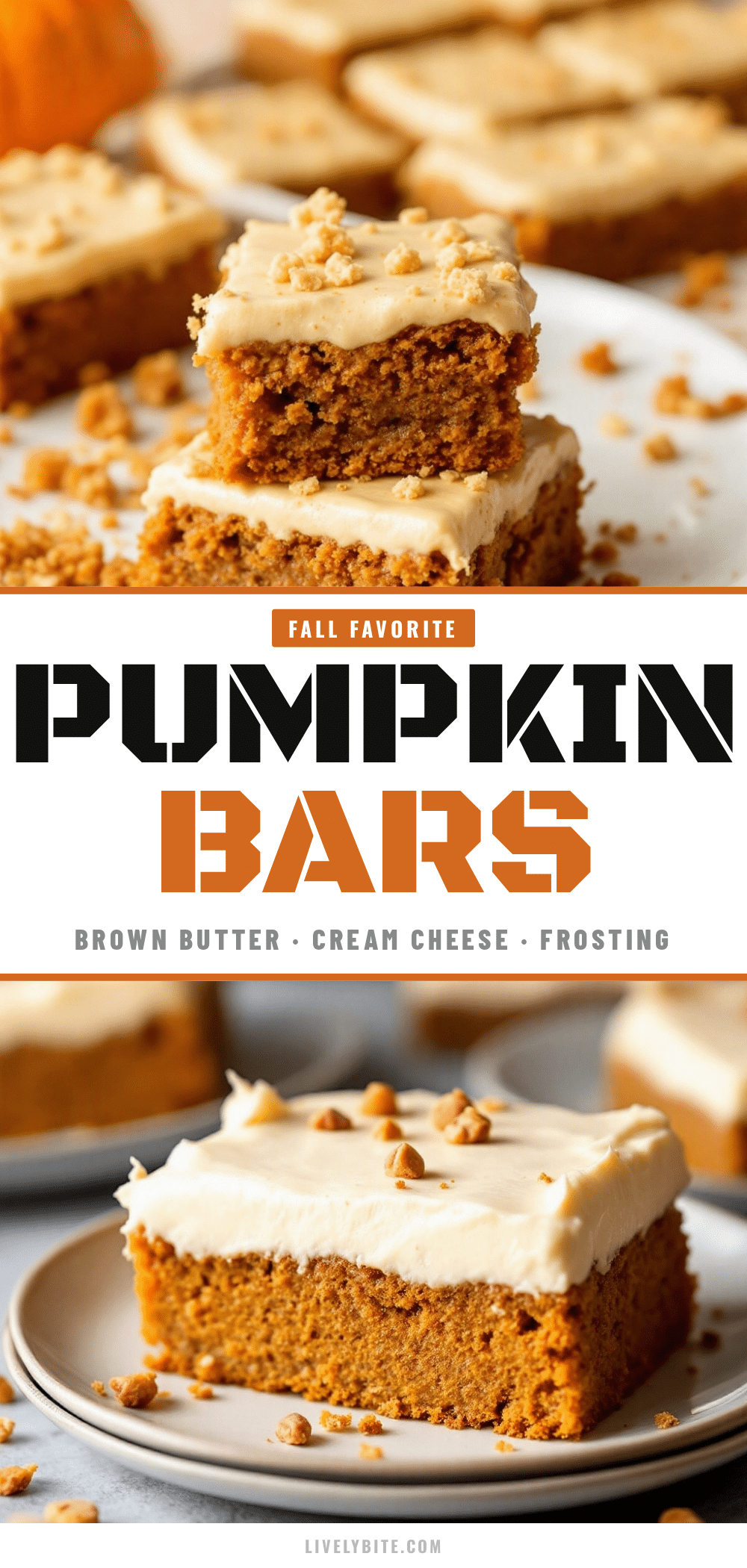 pumpkin bars with brown butter frosting recipe