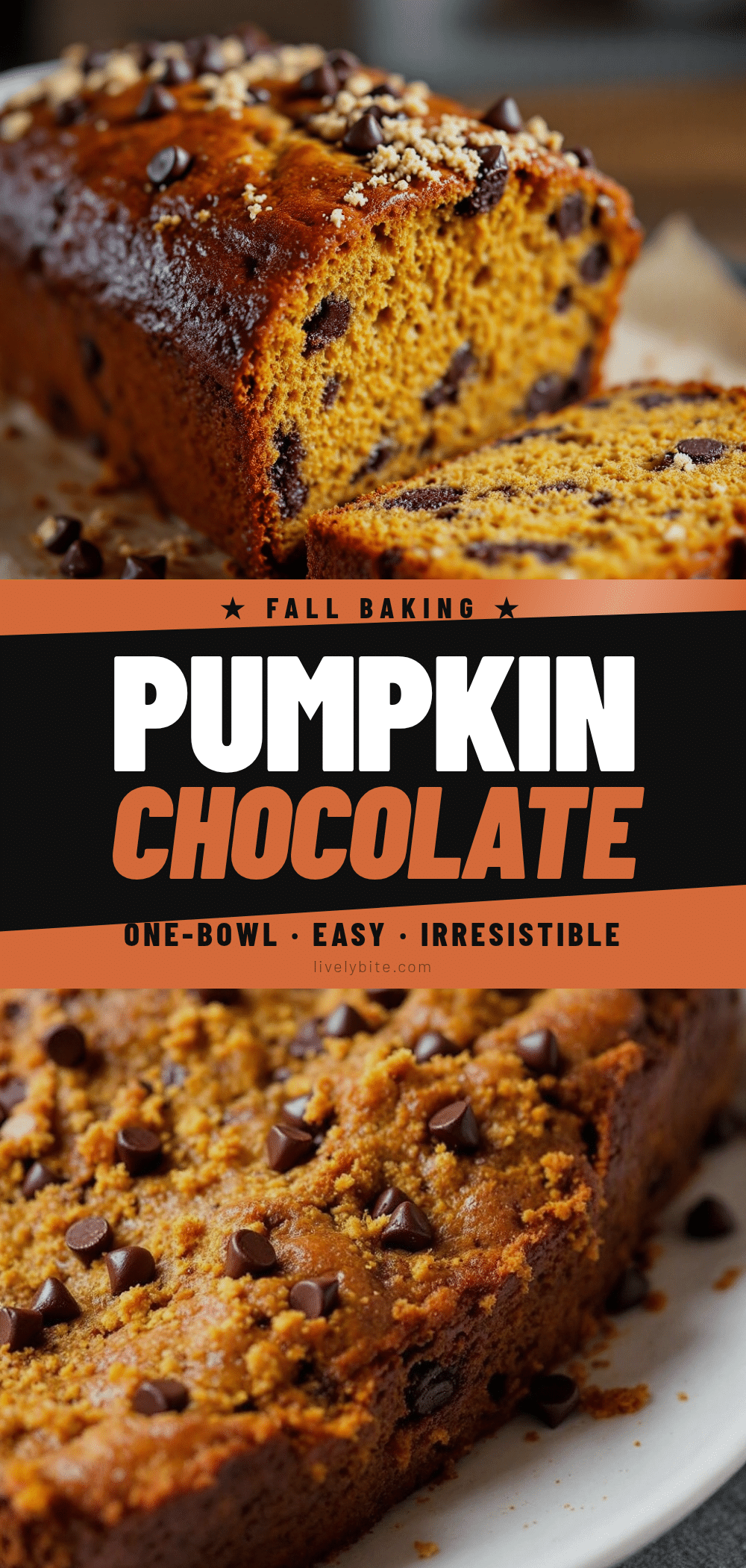 pumpkin chocolate chip bread recipe