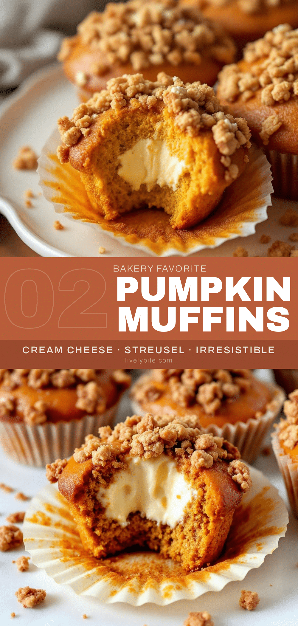 pumpkin cream cheese muffins recipe