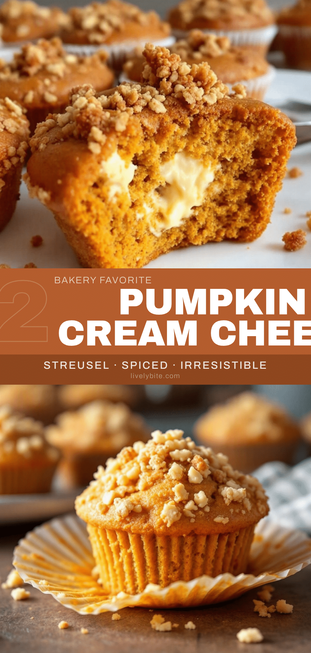 pumpkin cream cheese muffins recipe