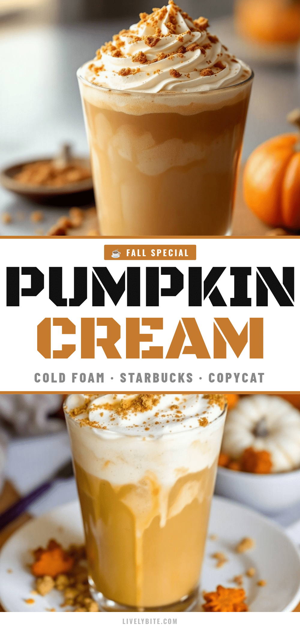 pumpkin cream cold foam coffee recipe