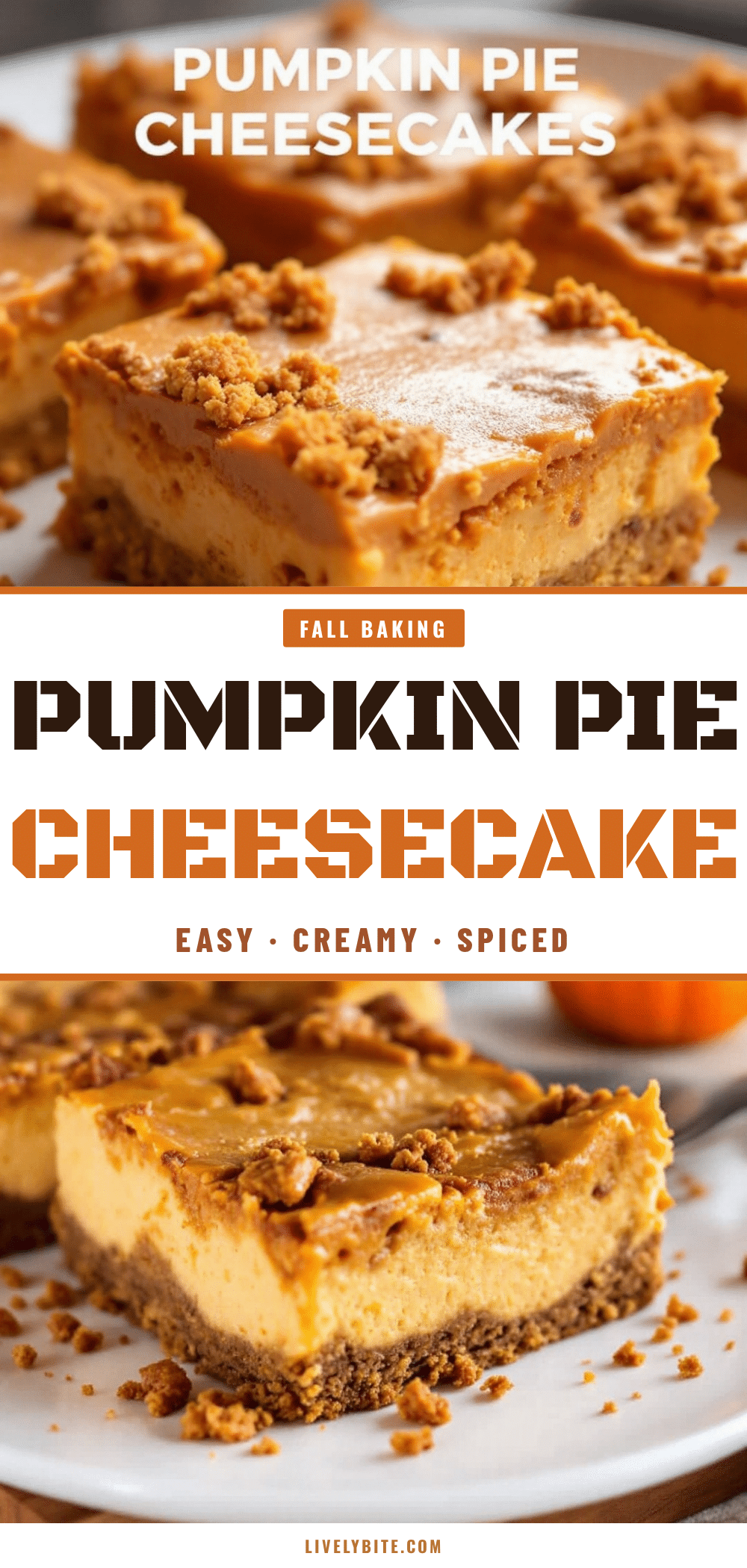 pumpkin pie cheesecake bars recipe