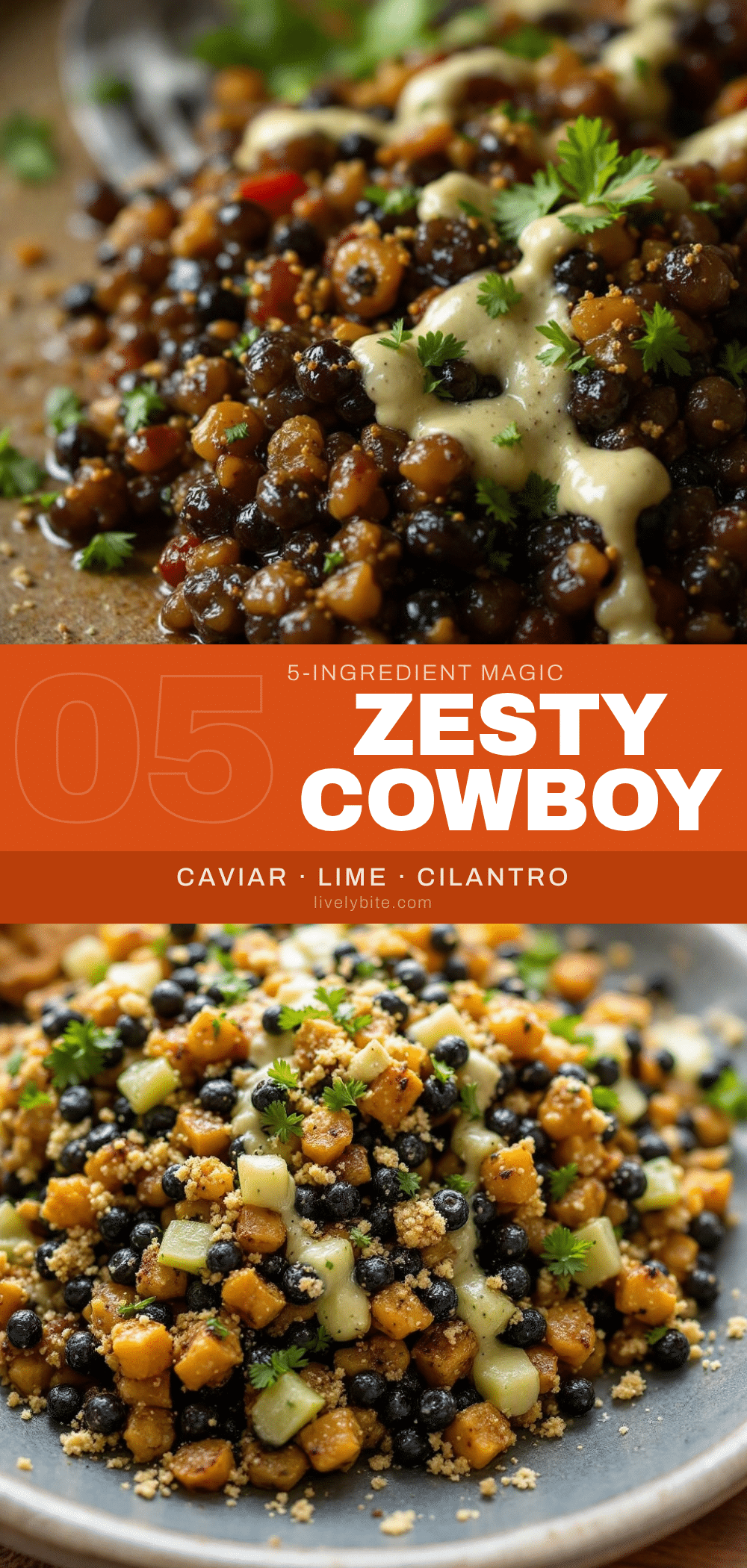 Quick Cowboy Caviar with Zesty Lime Dressing recipe