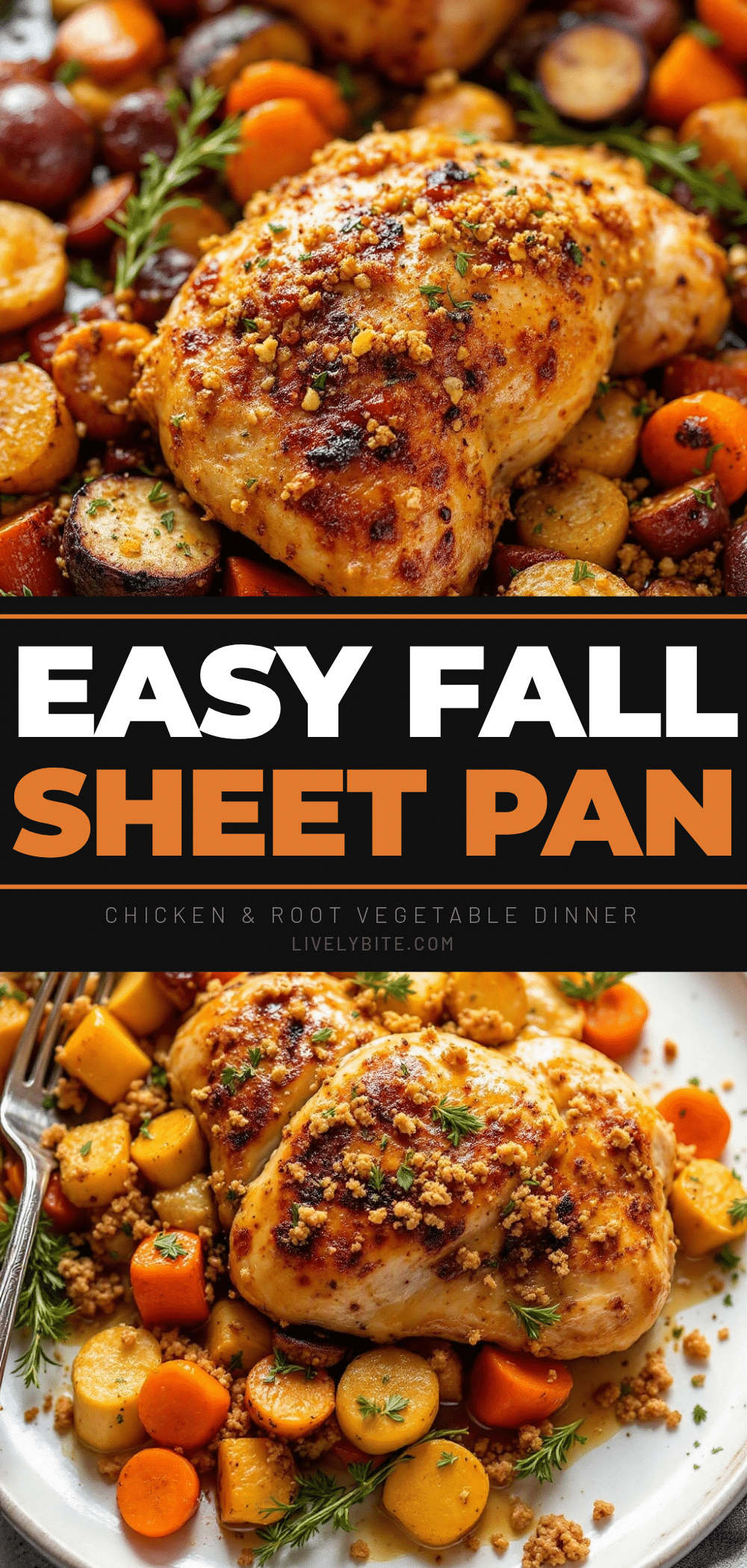 sheet pan fall harvest chicken recipe