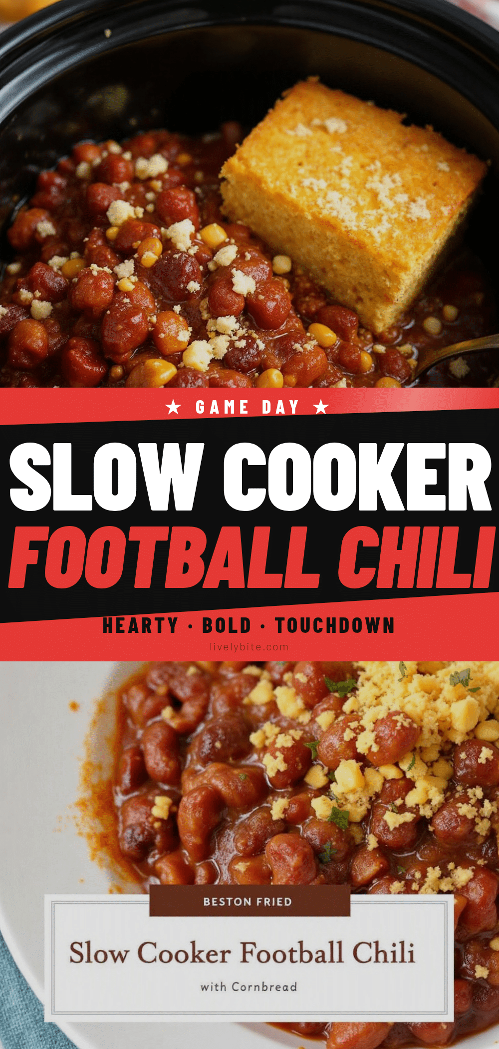 slow cooker football chili recipe