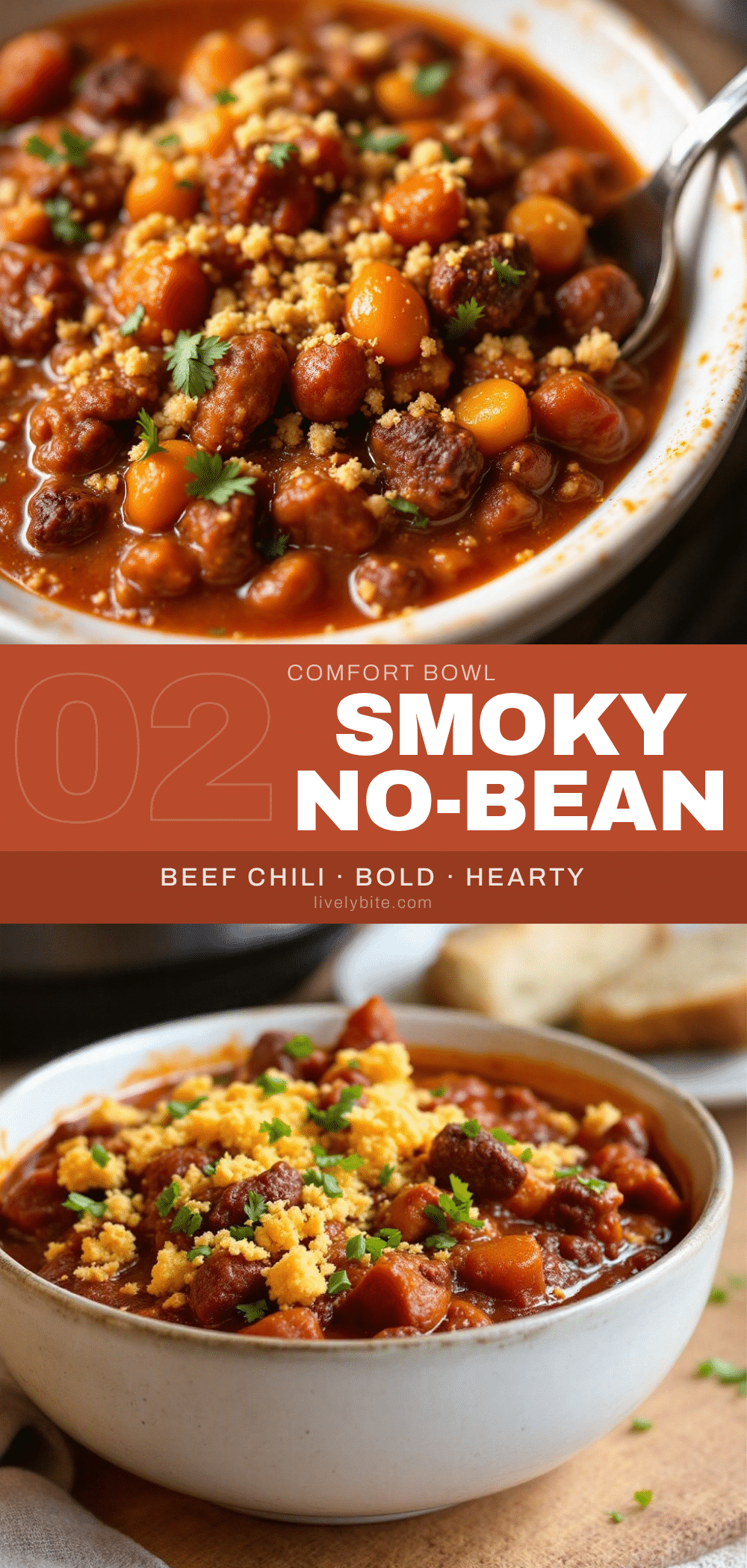 smoky no-bean beef chili recipe
