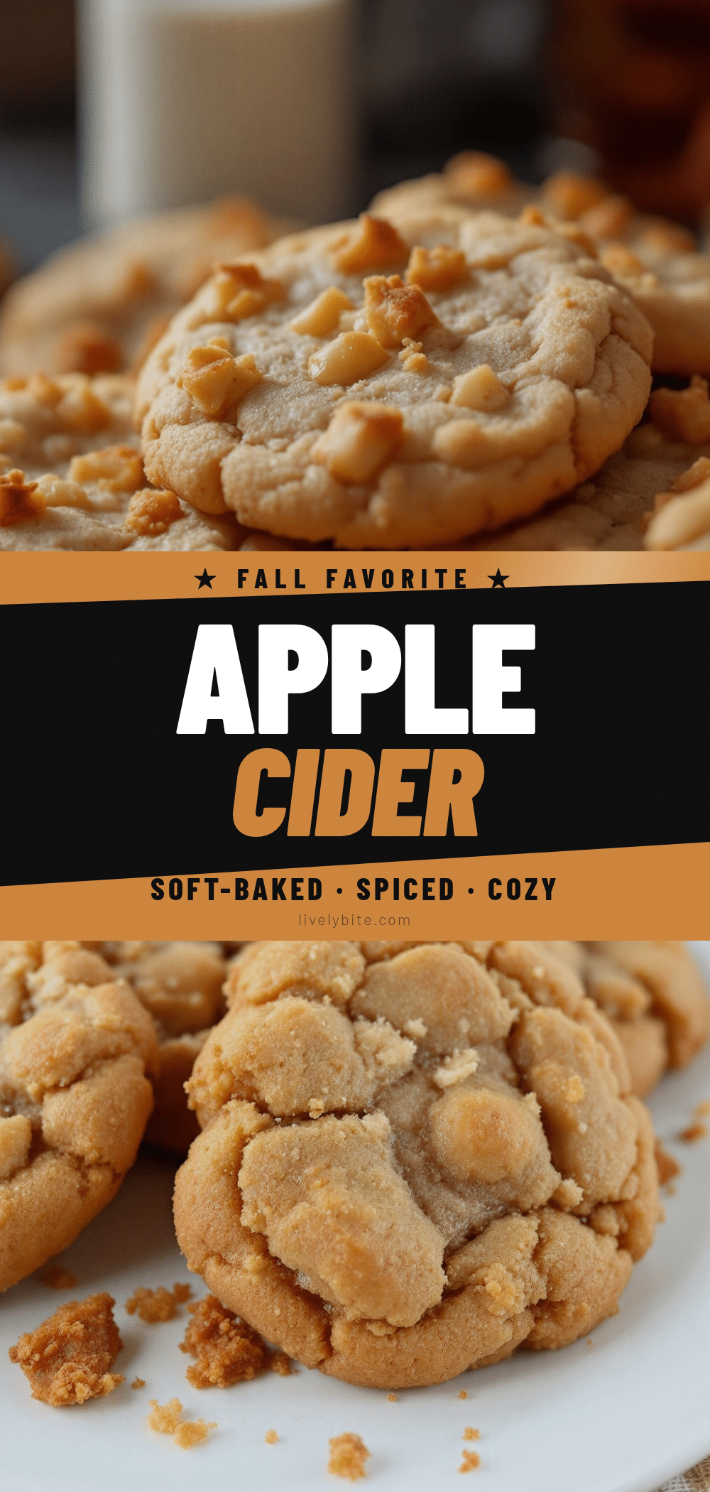 soft-baked apple cider cookies recipe