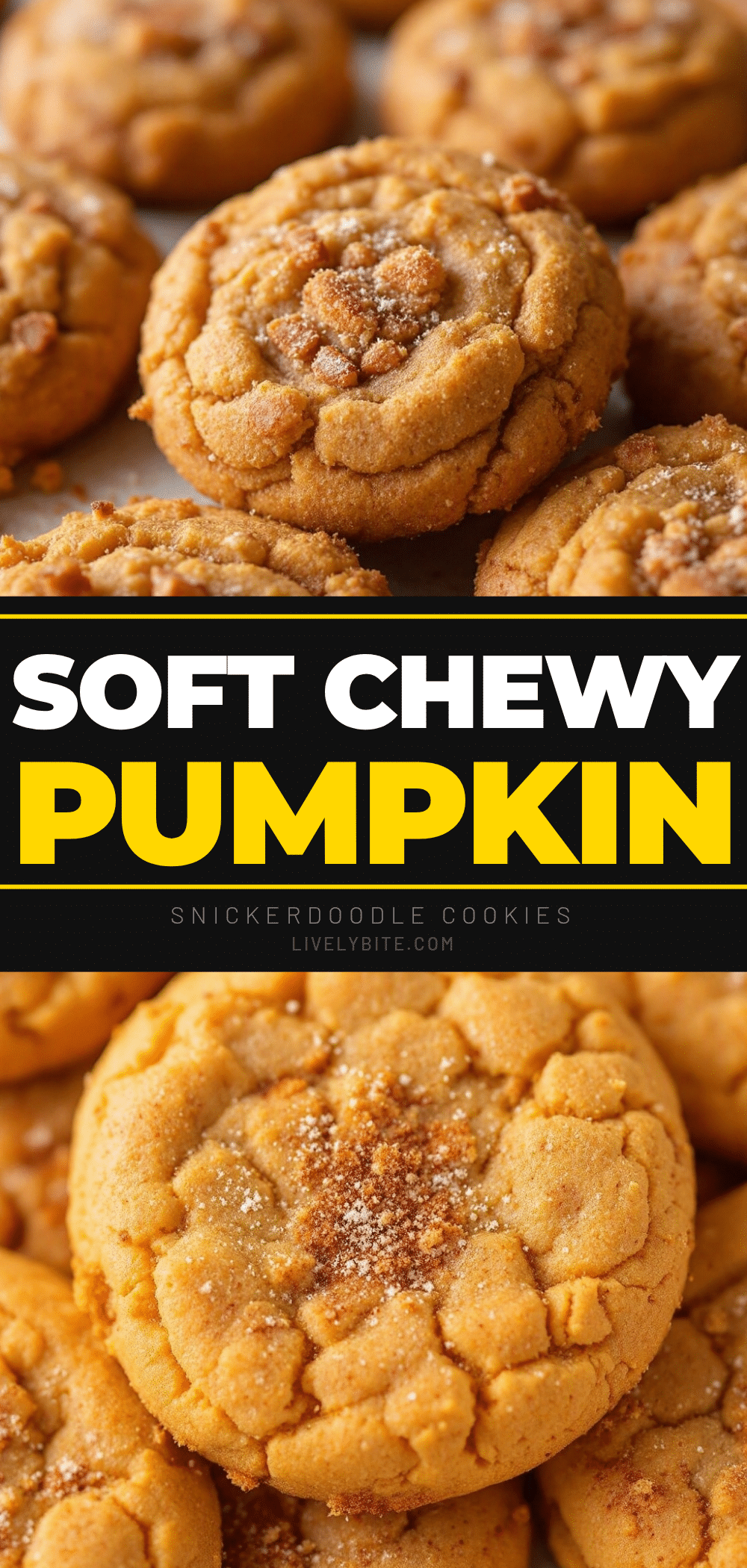 soft pumpkin snickerdoodle cookies recipe