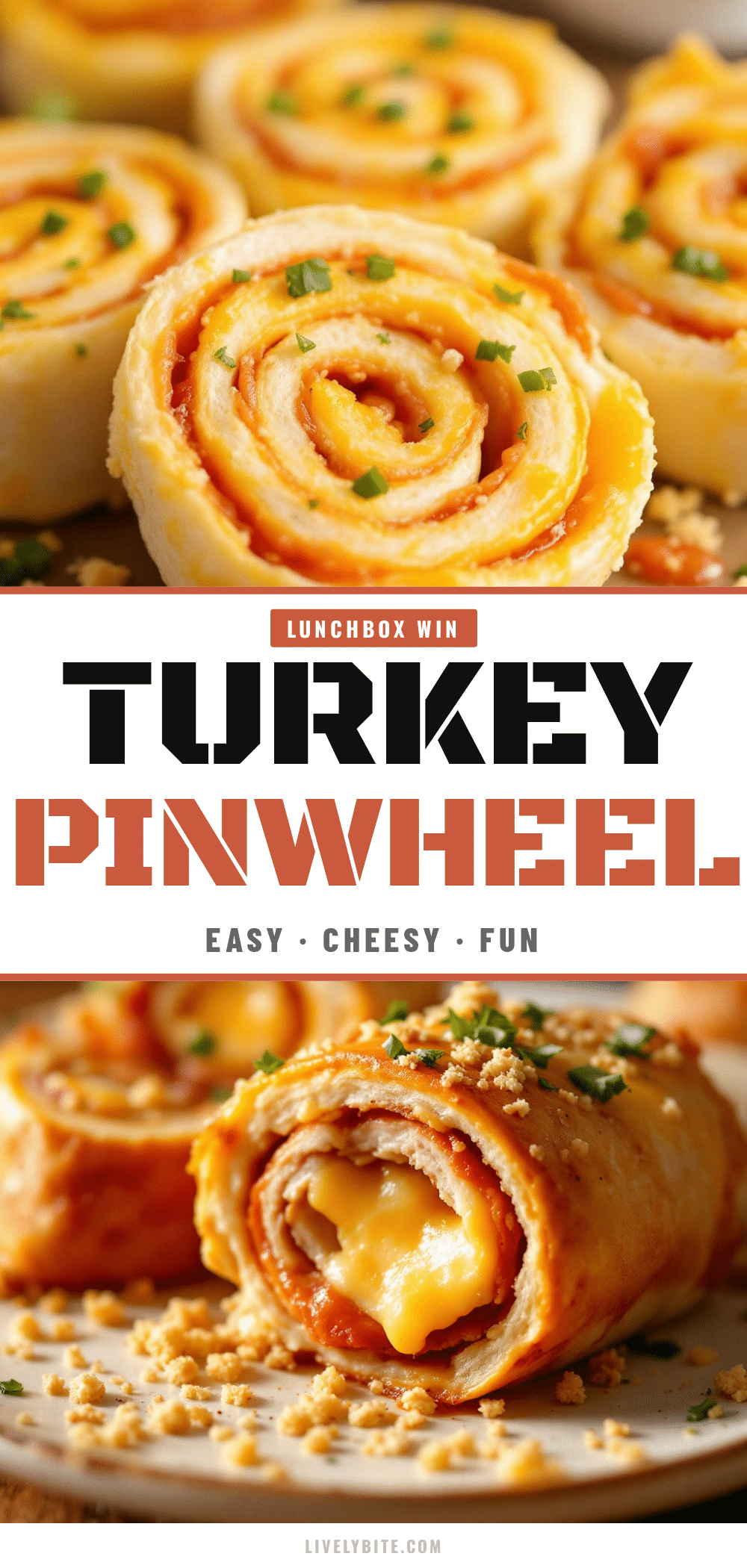turkey and cheese pinwheel roll-ups recipe