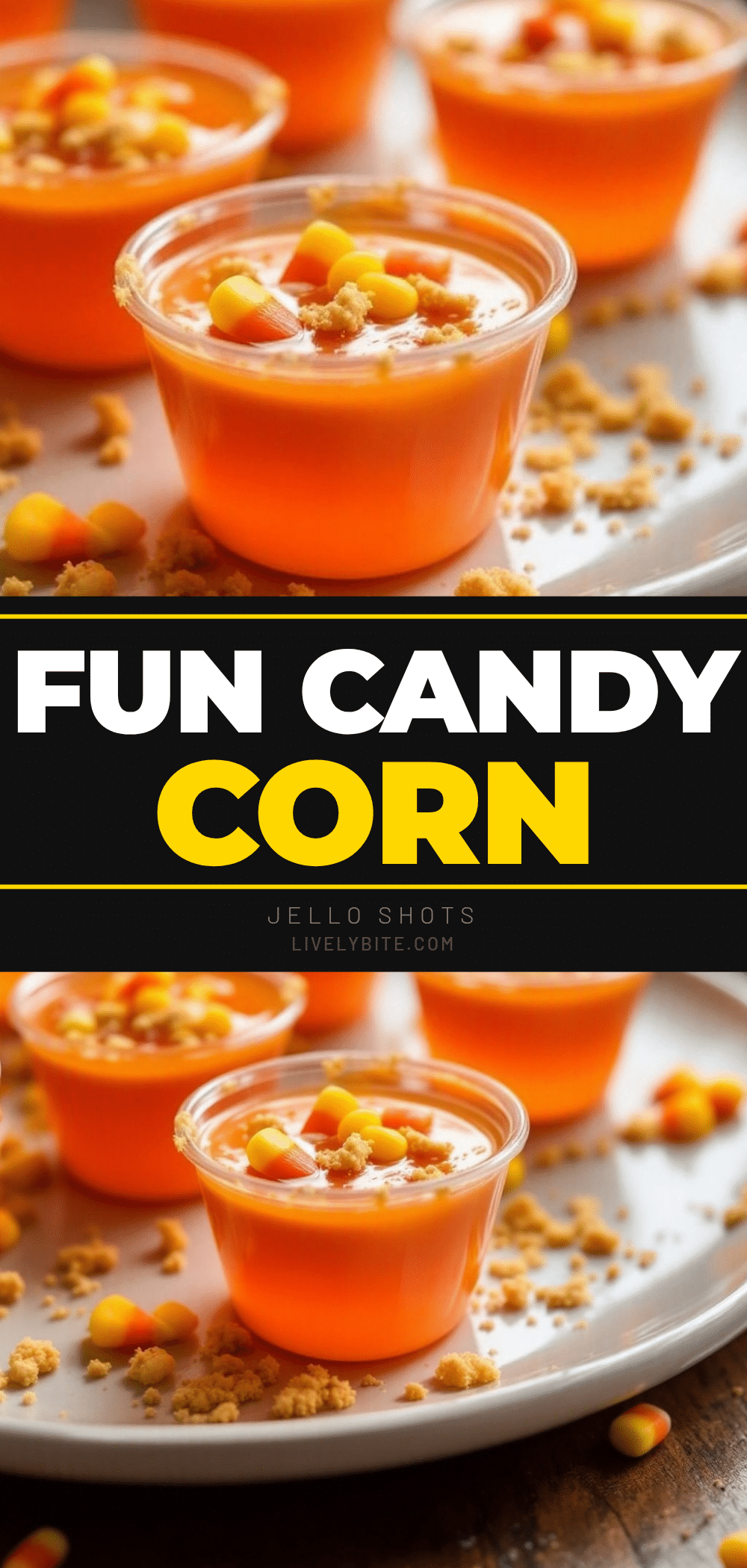 candy corn jello shots recipe