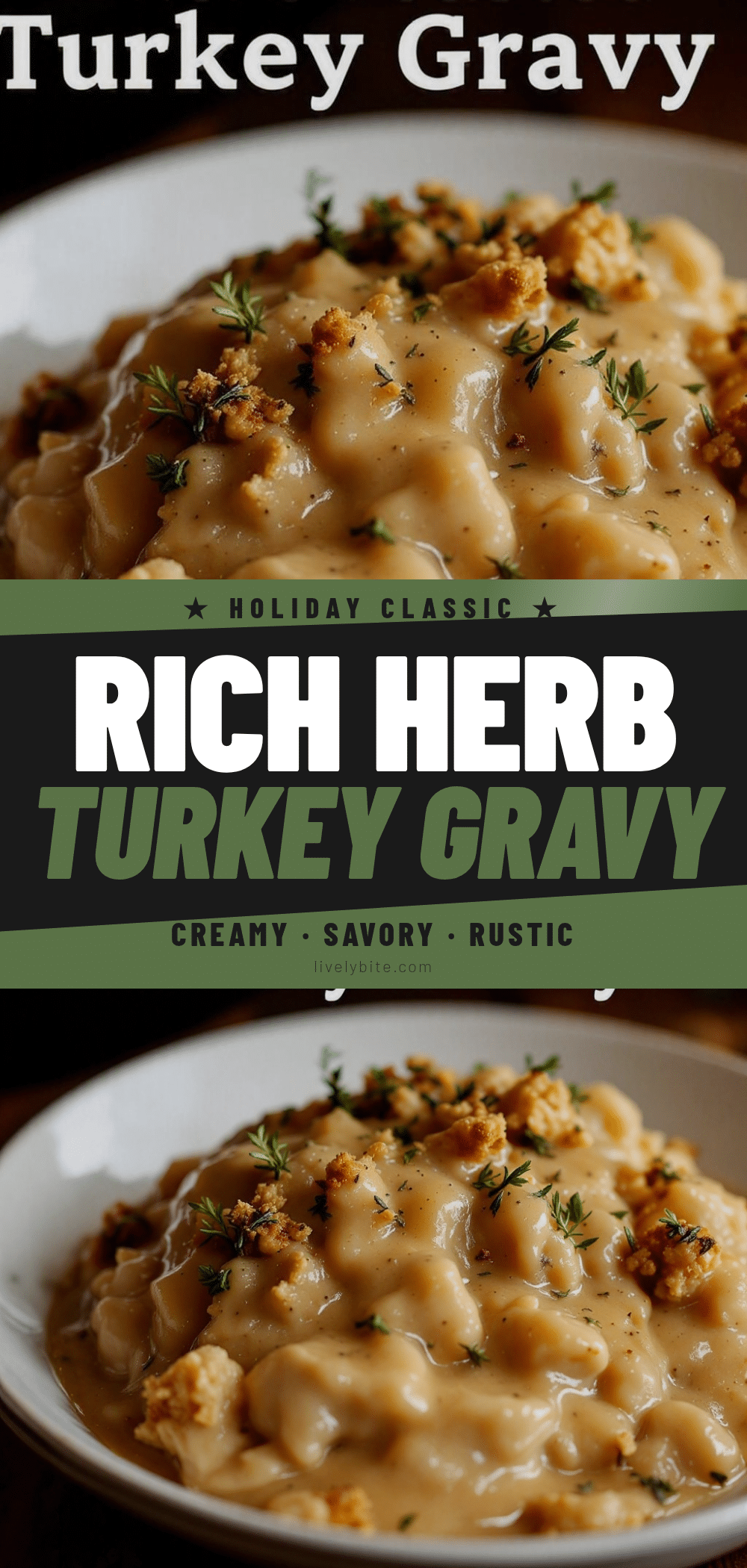 Classic Herb Roasted Turkey Gravy recipe